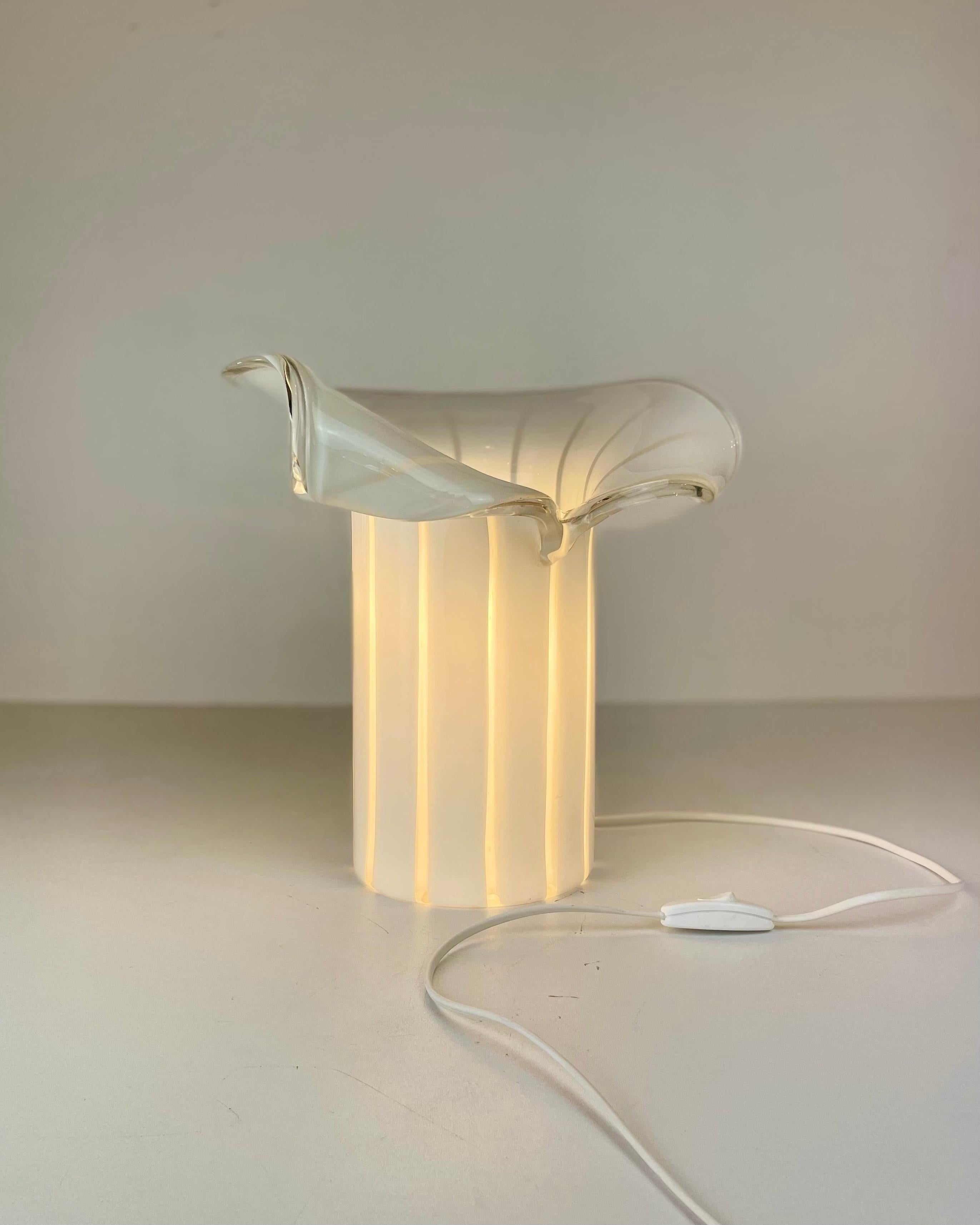 Late 20th Century Murano Table Lamp in the style of Vistosi, 1970s For Sale
