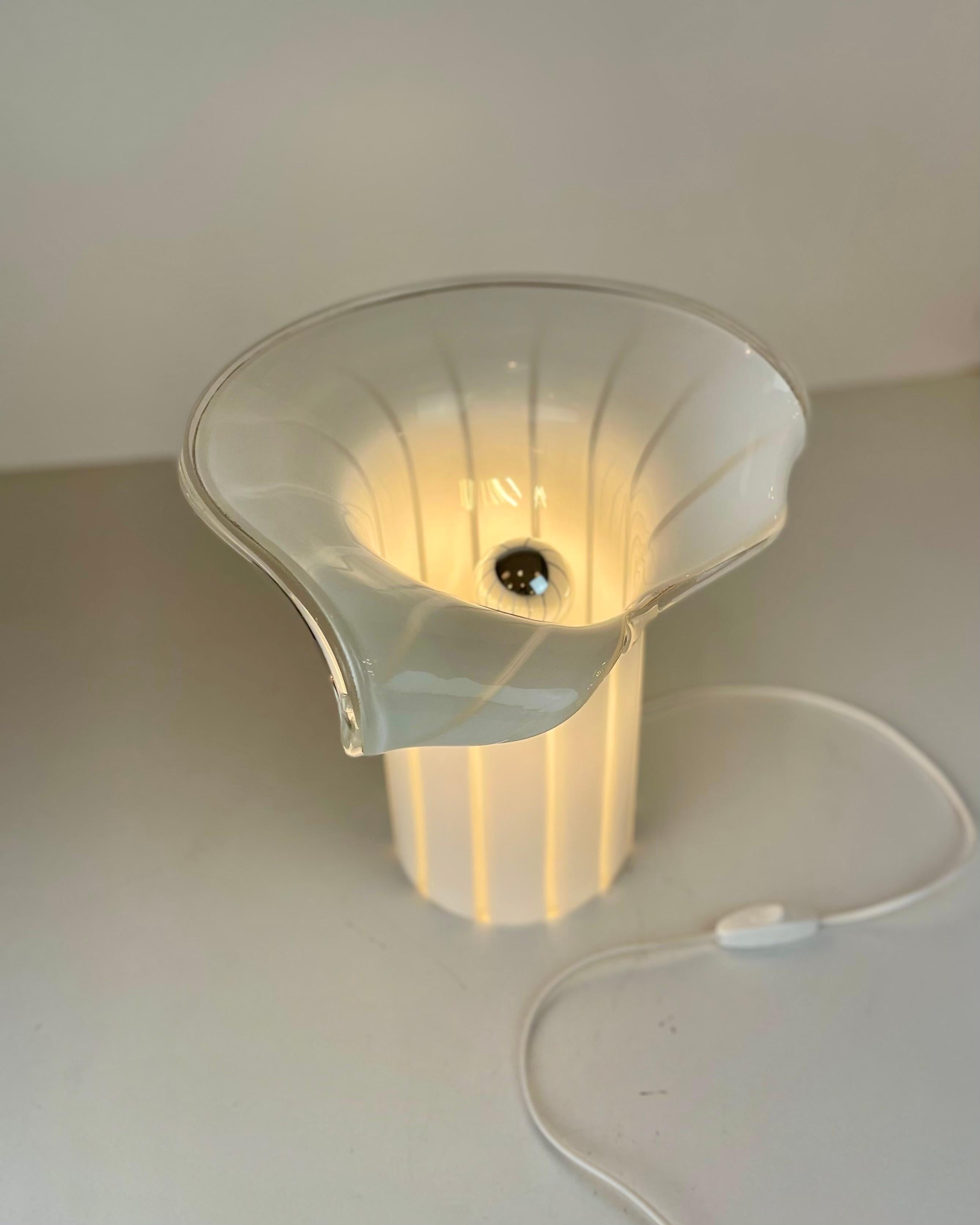 Murano Table Lamp in the style of Vistosi, 1970s For Sale 1