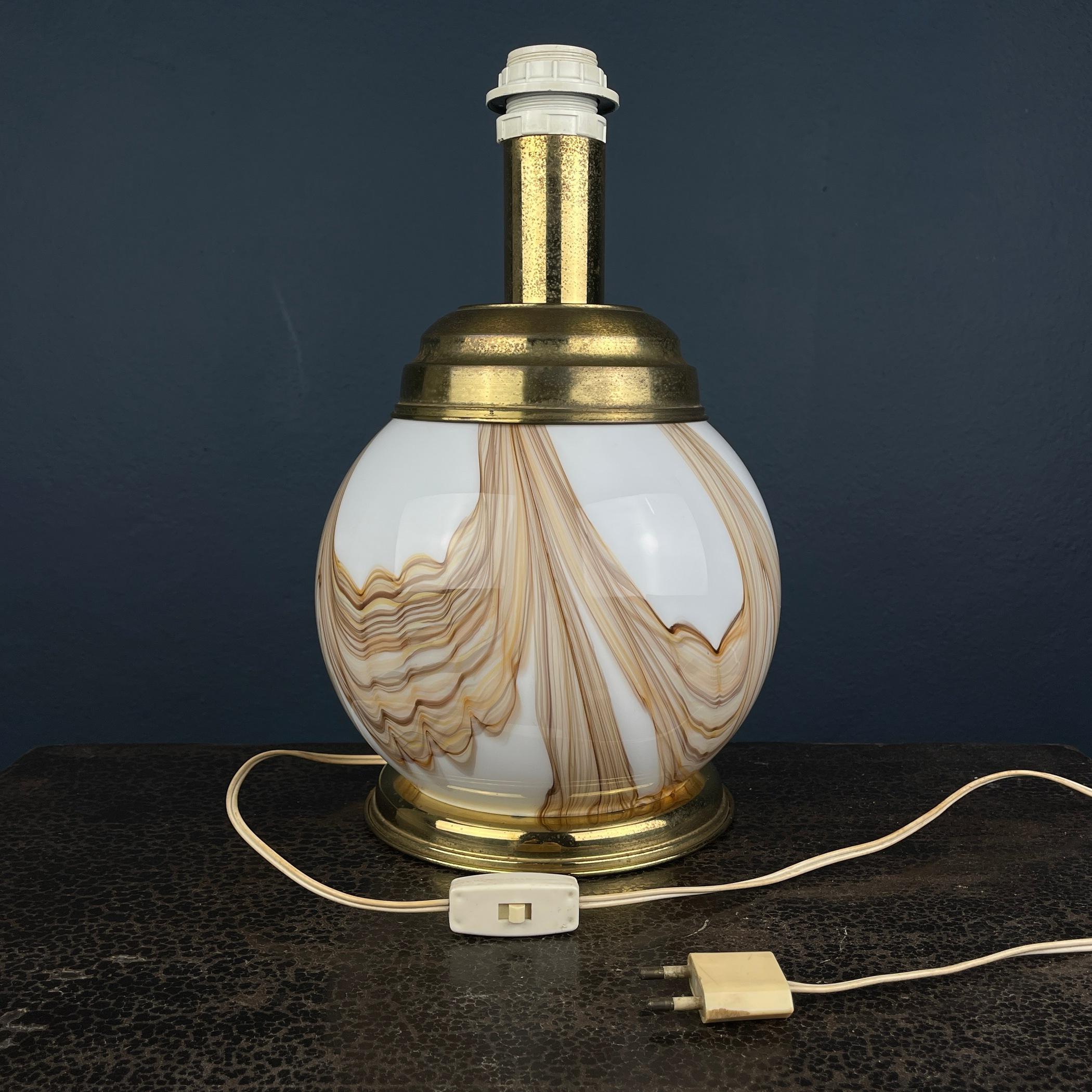 Murano table lamp Italy 1970s  For Sale 4