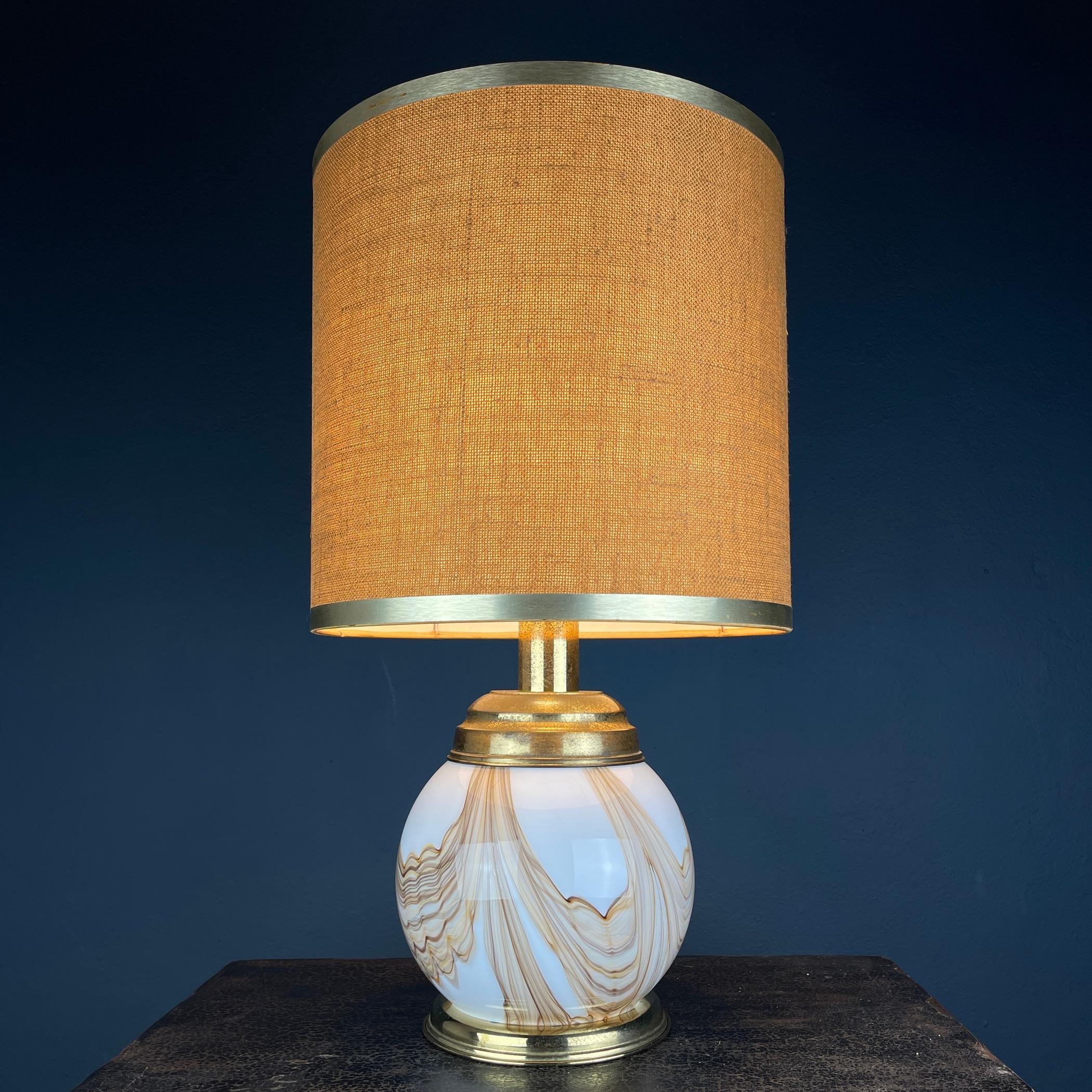 Mid-Century Modern Murano table lamp Italy 1970s  For Sale
