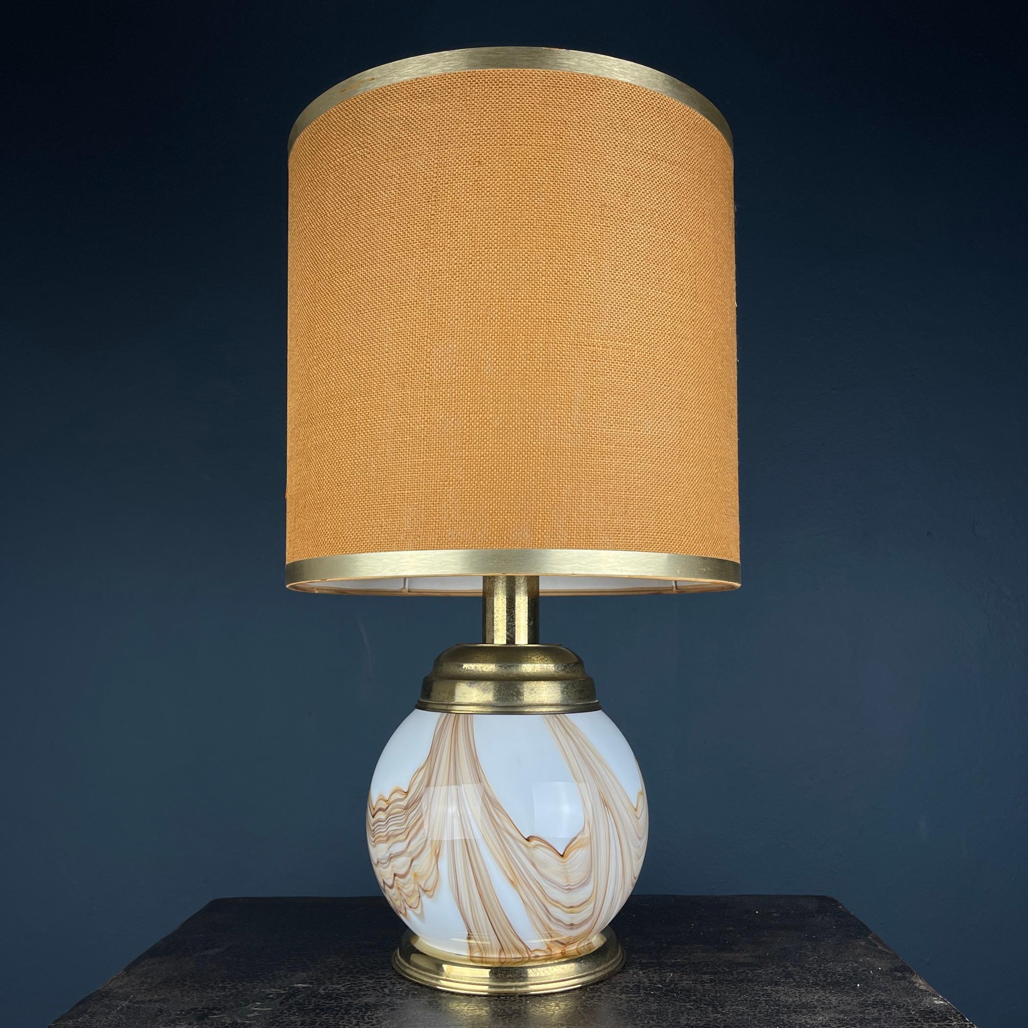Italian Murano table lamp Italy 1970s  For Sale