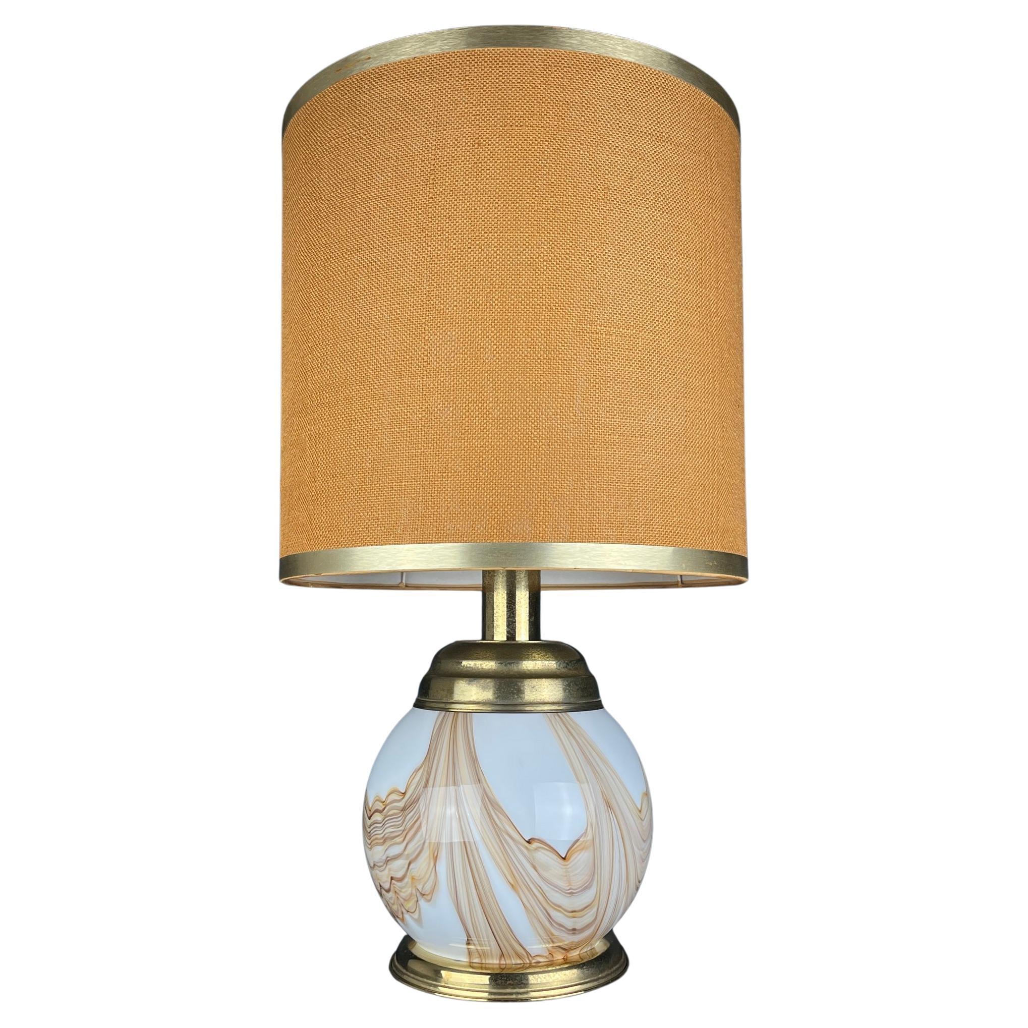 Murano table lamp Italy 1970s  For Sale