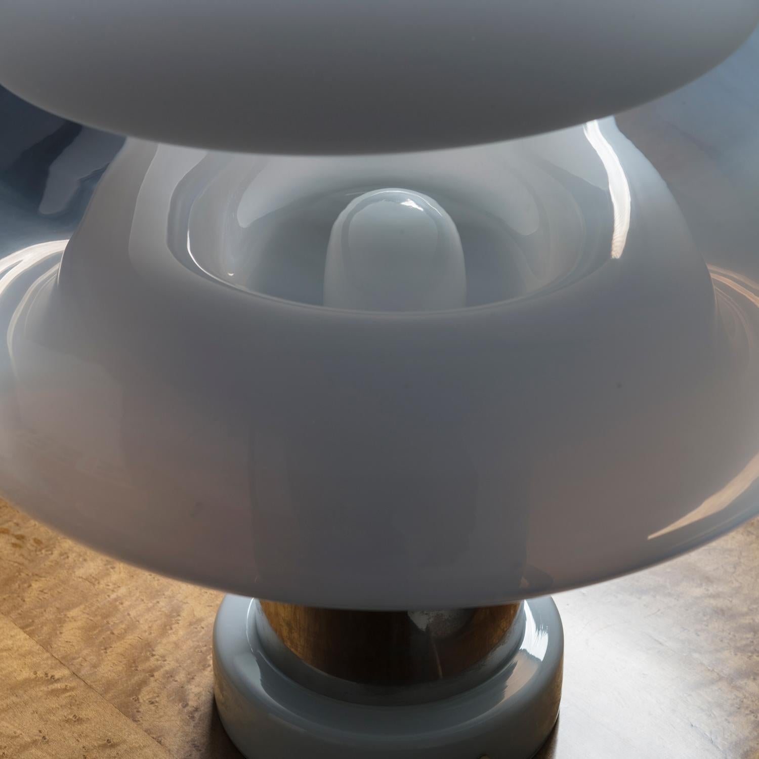 Metal Murano Table Lamp Model 