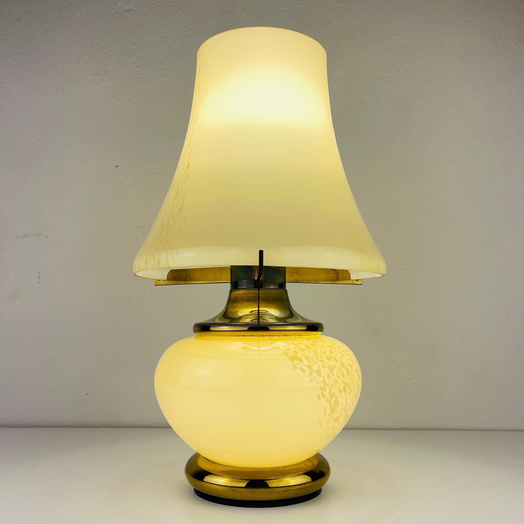 Murano Table Lamp Mushroom by F.Fabbian Italy 1970s 3
