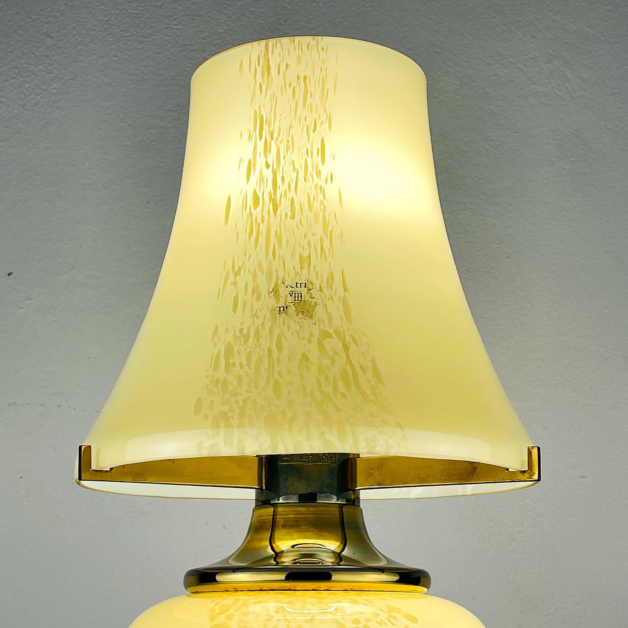 20th Century Murano Table Lamp Mushroom by F.Fabbian Italy 1970s