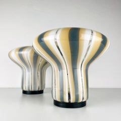 Murano Table Lamp Mushroom Italy 1980s Set of 2