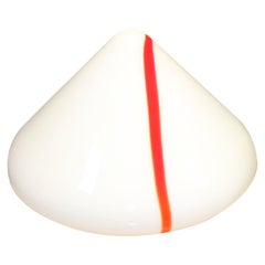 Murano Table Lamp Pyramid with Red Stripe