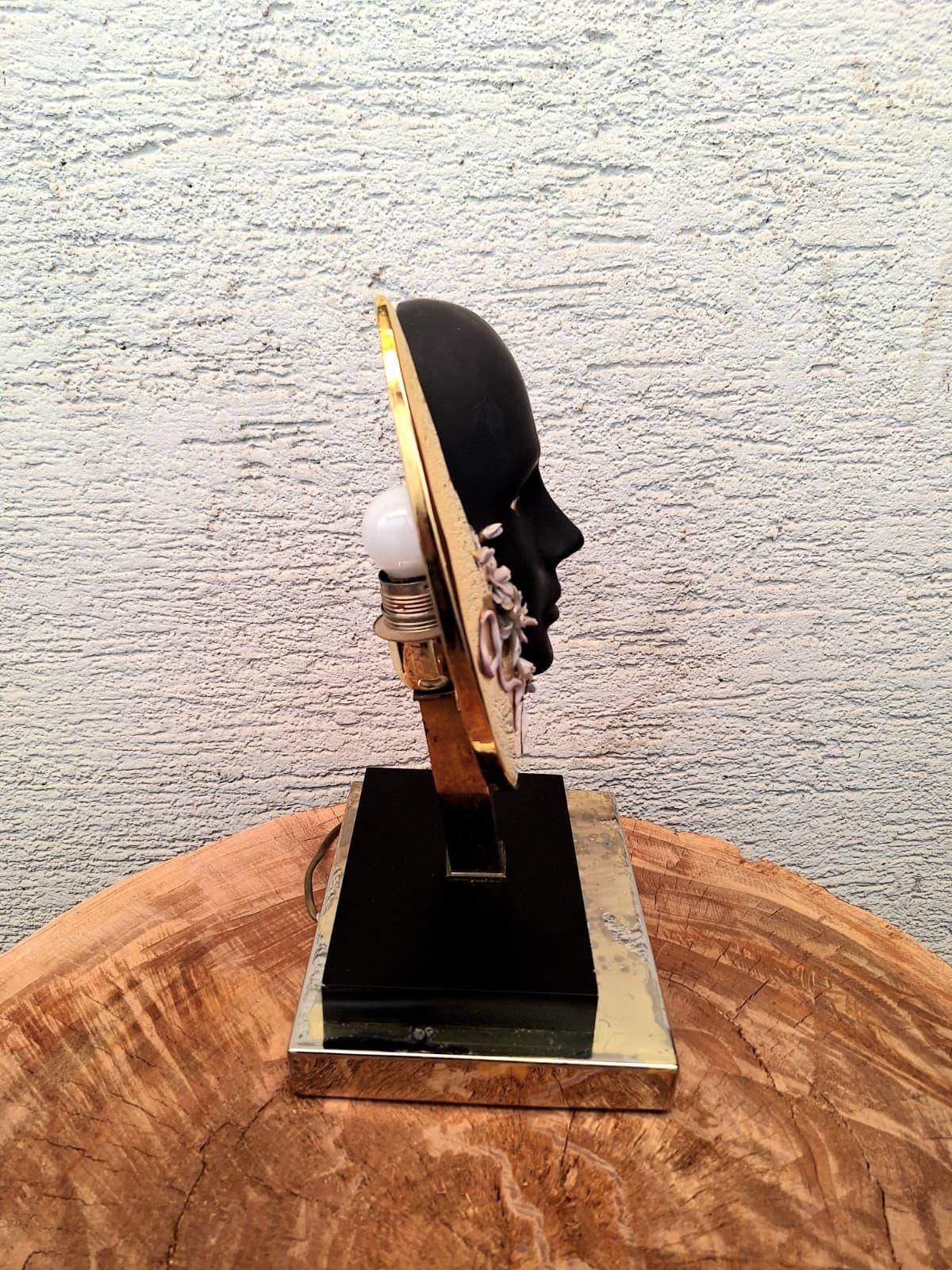 

Murano artisans (like Venetian Vetreria  artist frequently produce Millefiori table lamps. These often  implement brass or mixed-material bases. Examples from the 1950s–1960s are common made the sculpture - lamps like this one .