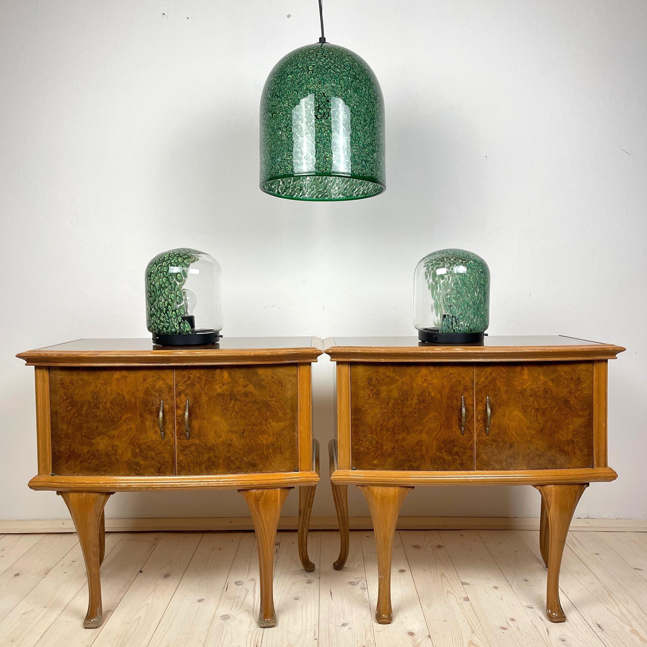 Murano table lamps Neverrino by Gae Aulenti for Vistosi Italy 1970s Set of 2 For Sale 6