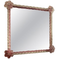 Miroir de table Murano. Italie, 1950.