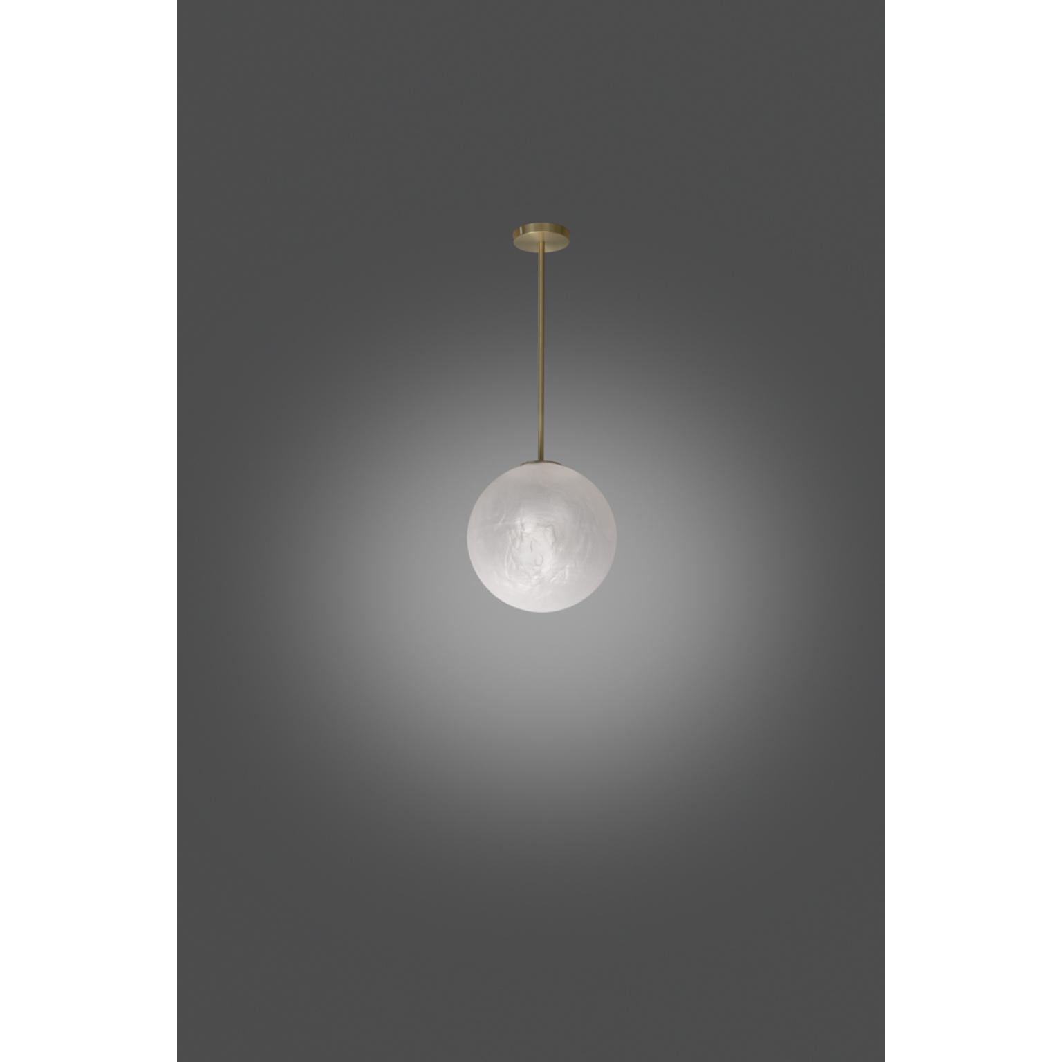 Mineral Tige 40 Large Hanging Lamp by SLIDE Studio
Dimensions: Ø 40 x H 140 cm.
Materials: SAN and metal.

Available in different sizes. Prices may vary. This product is suitable for indoor and outdoor use. All our lamps can be wired according to
