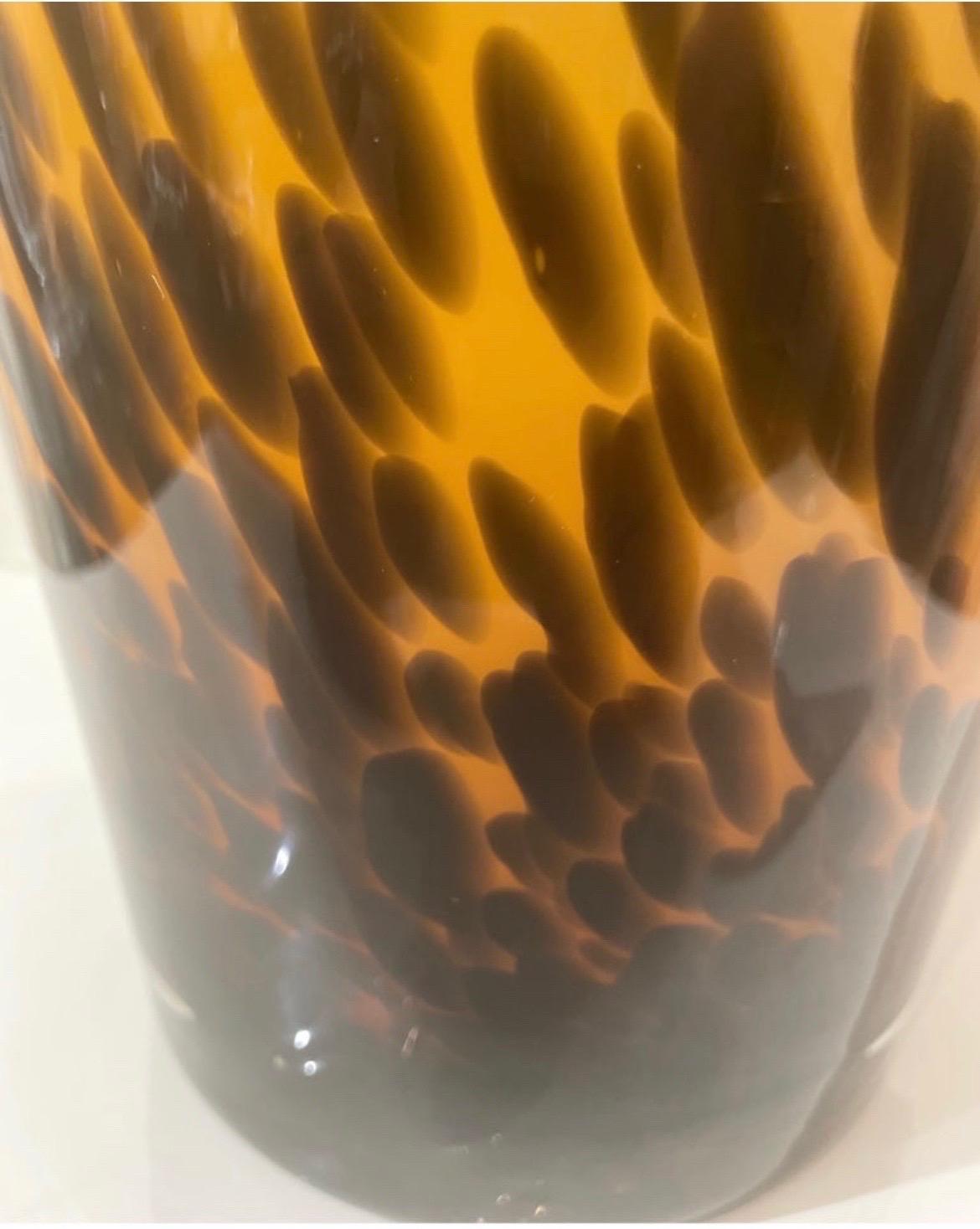 Murano Tortoise Pattern Ice Bucket / Wine Cooler 2
