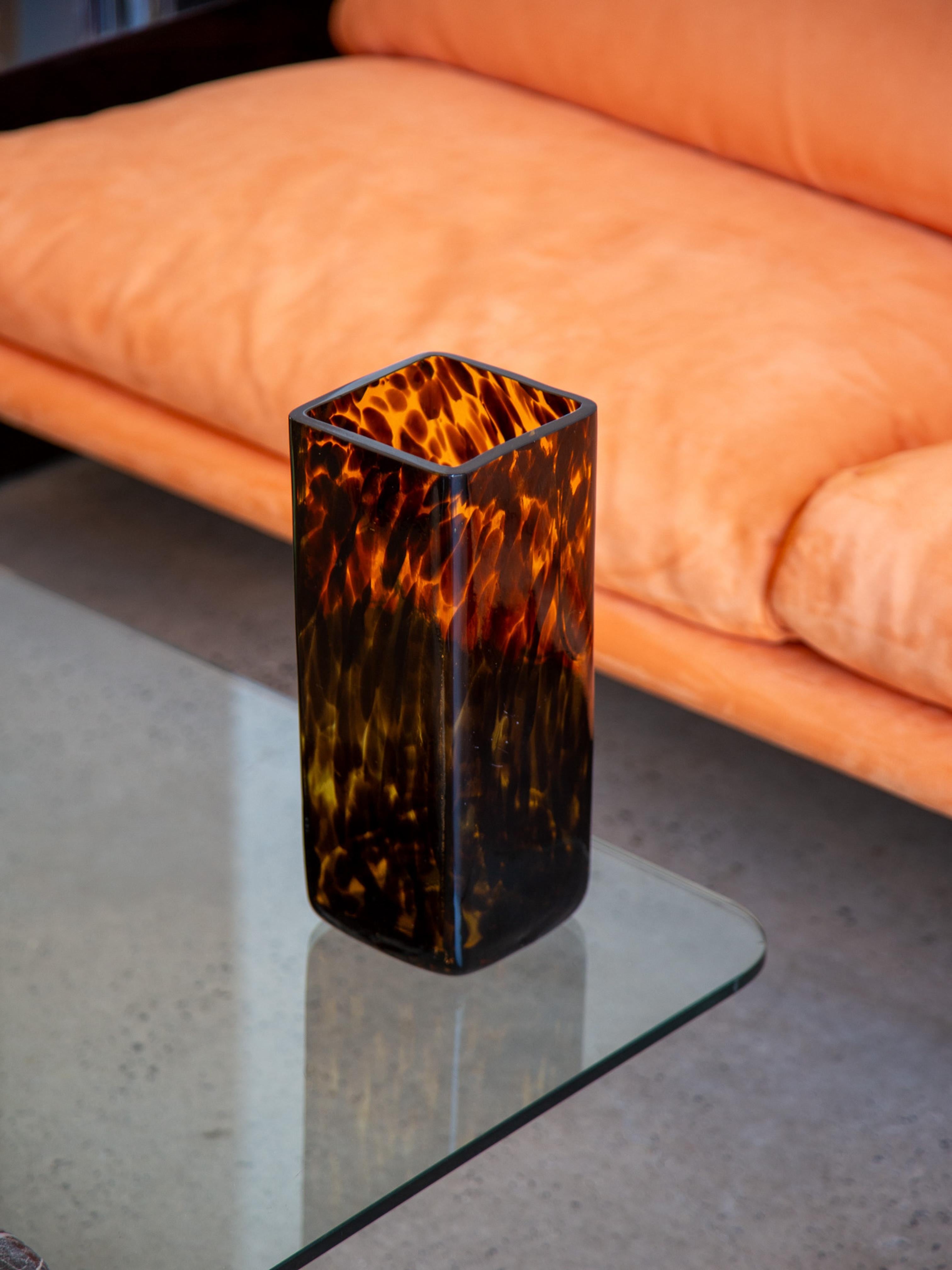 Jarrón de cristal de carey de Murano Años 80 en Bueno estado para la venta en Byron Bay, NSW