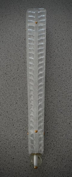 Murano Transparent Art Glass Wall Lights and Sconces, 2020