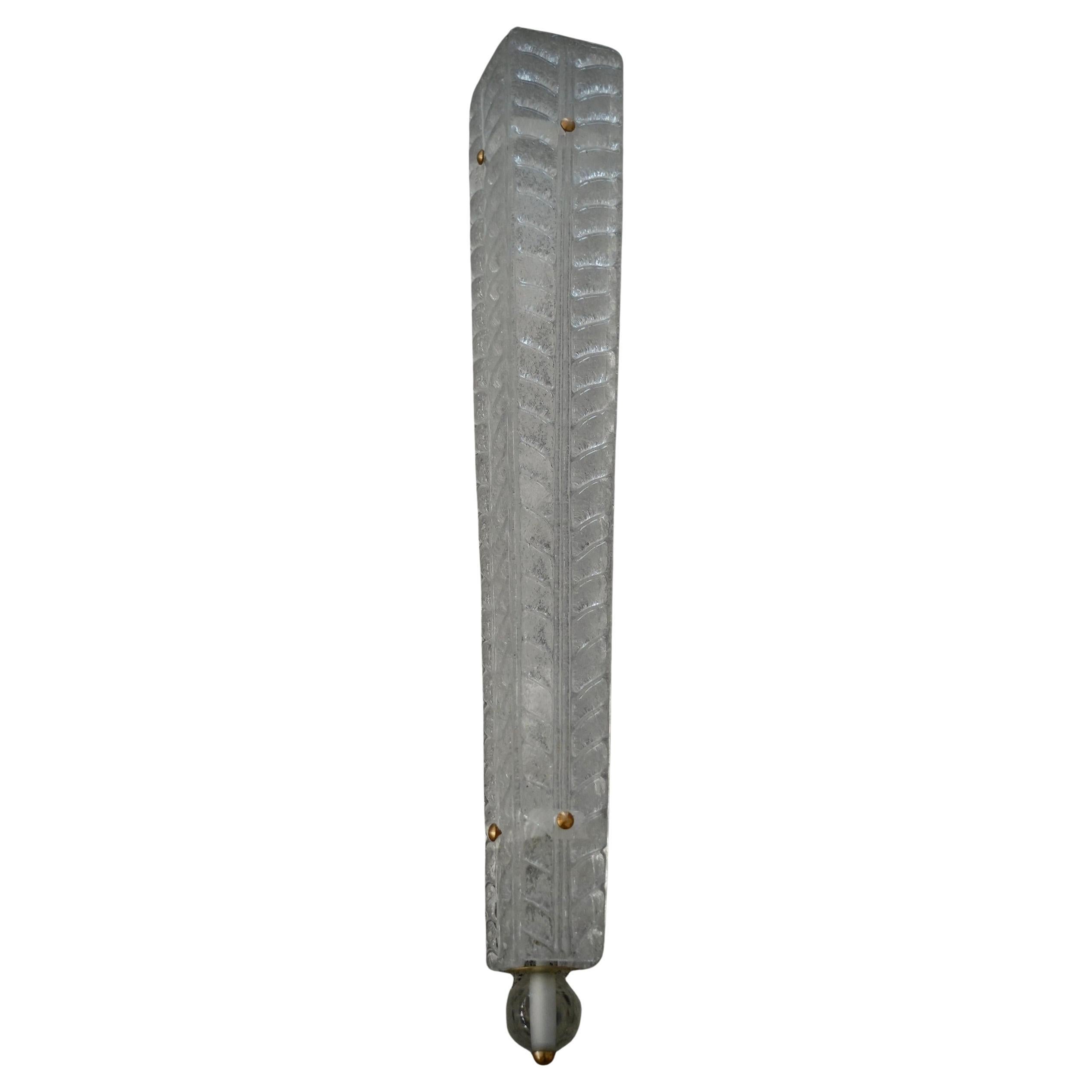 Murano Transparent Art Glass Wall Lights and Sconces, 2020