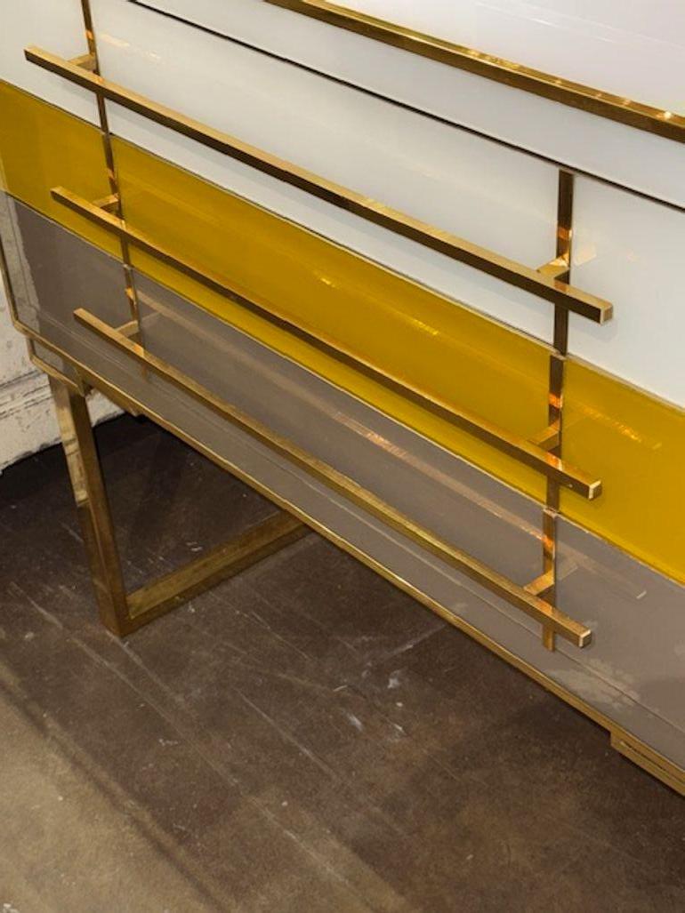 Murano Tri-Color Side Table For Sale 1