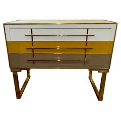 Murano Tri-Color Side Table