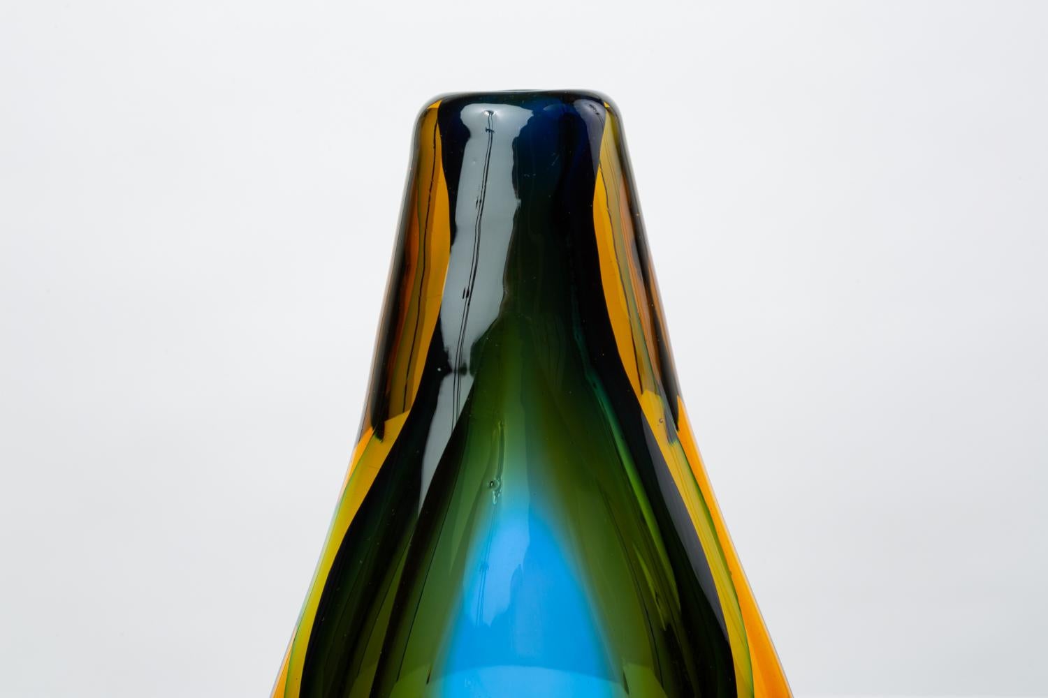 Murano Glass Murano Triple Sommerso Glass Vase