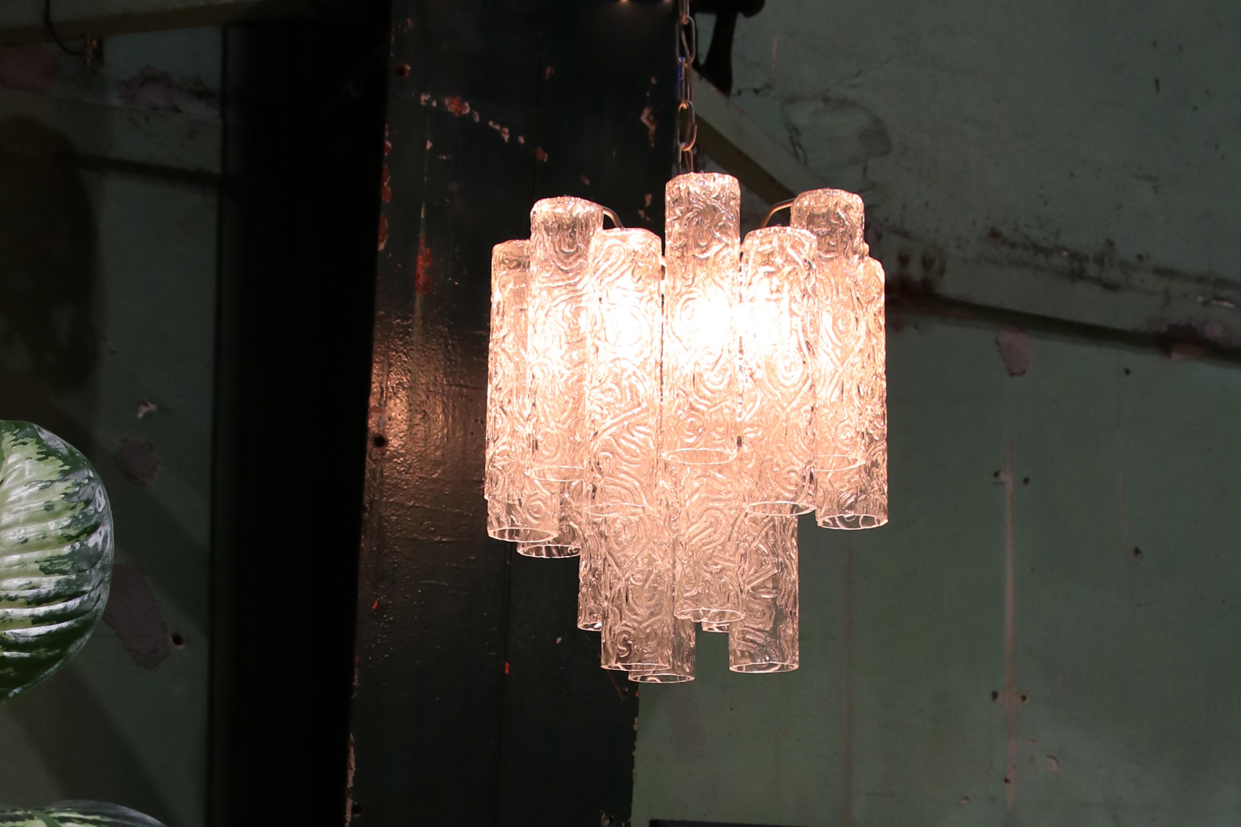 Lámpara Tronchi de Murano de Toni Zuccheri para Venini Brutalista en venta