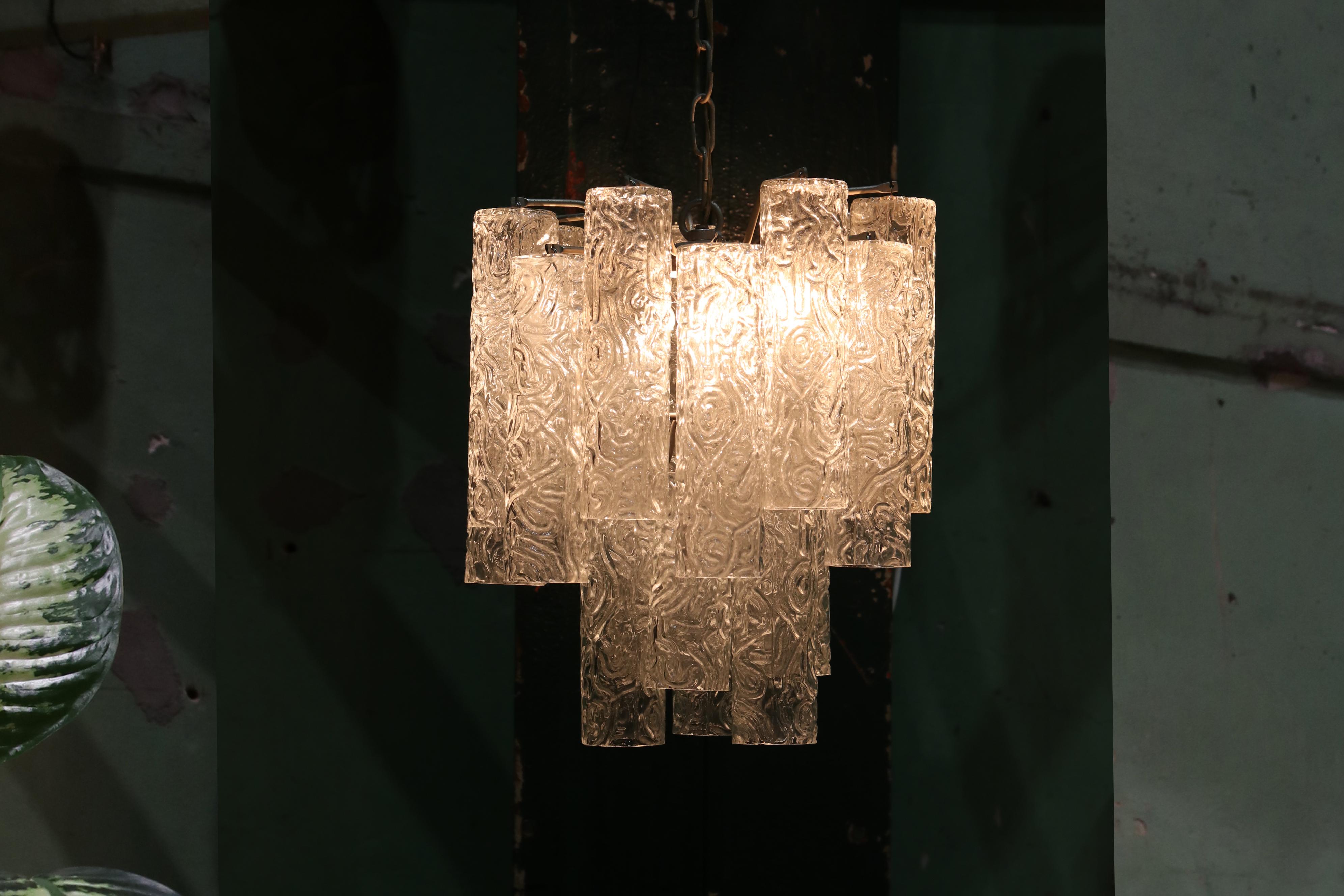 Lámpara Tronchi de Murano de Toni Zuccheri para Venini en Bastante bueno estado para la venta en Amsterdam, Noord Holland