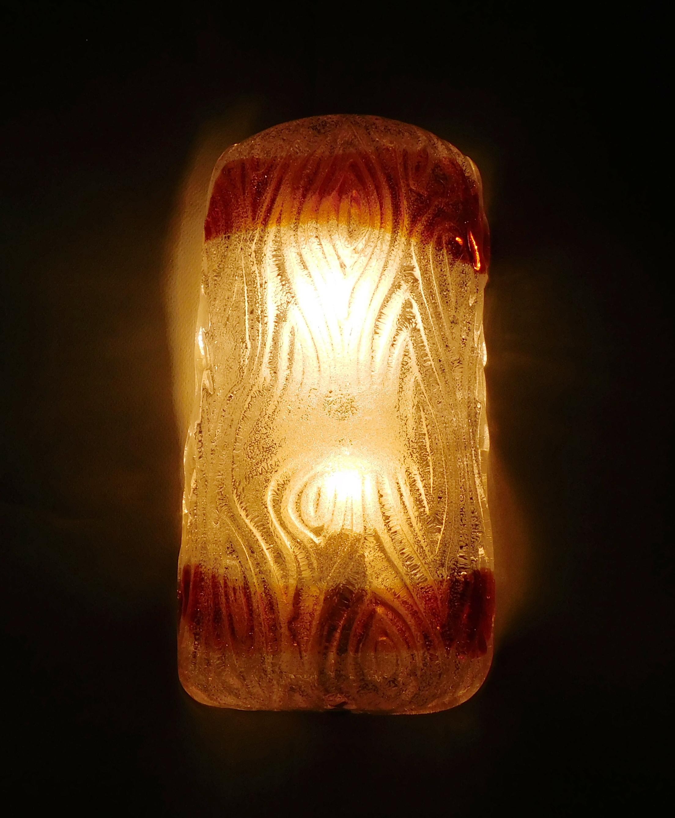 Murano Trunk Sconces, 3 Available In Good Condition For Sale In Los Angeles, CA