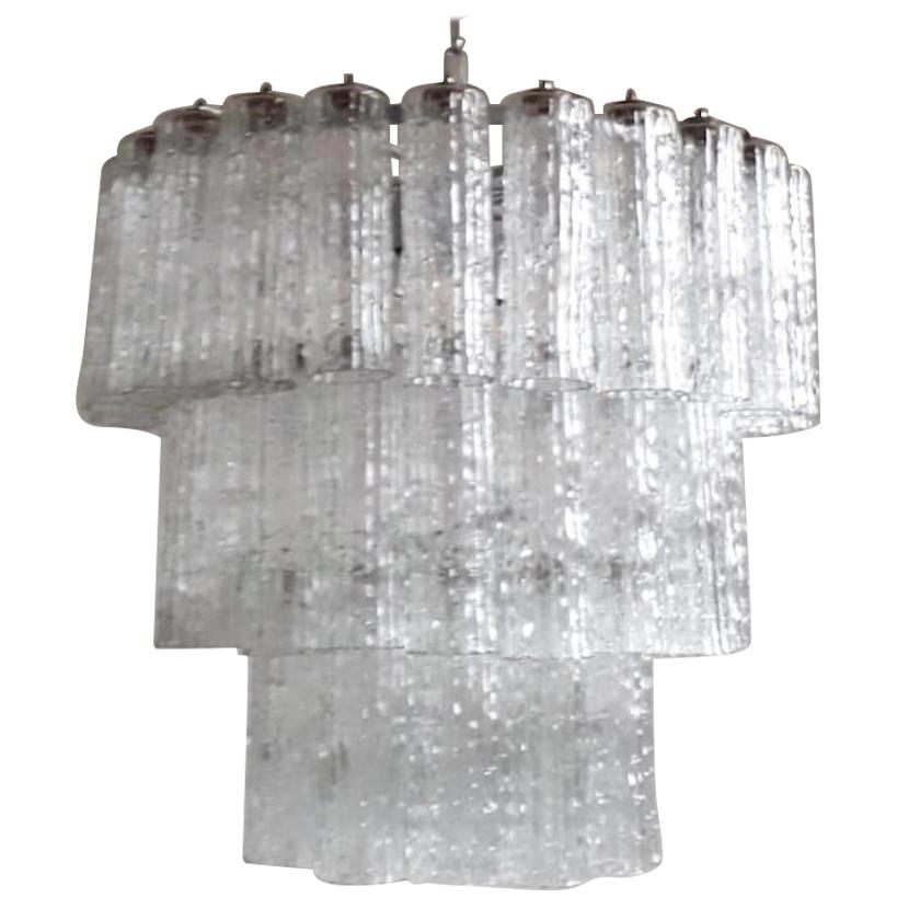 Murano Tubes Chandelier by Venini