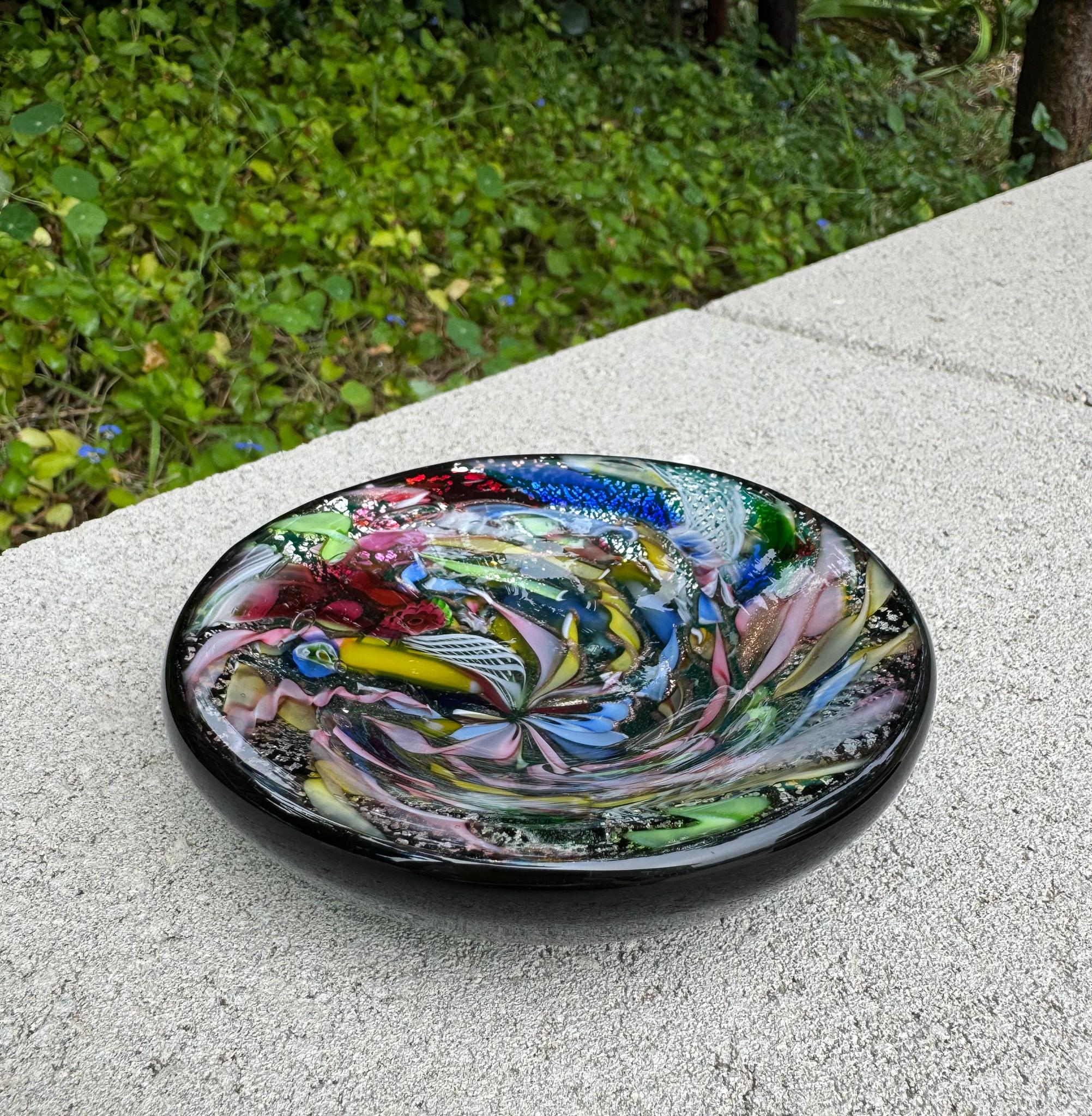 Italiano Ciotola in vetro artistico di Murano Tutti-Frutti, Italia, C.C. 1960 in vendita