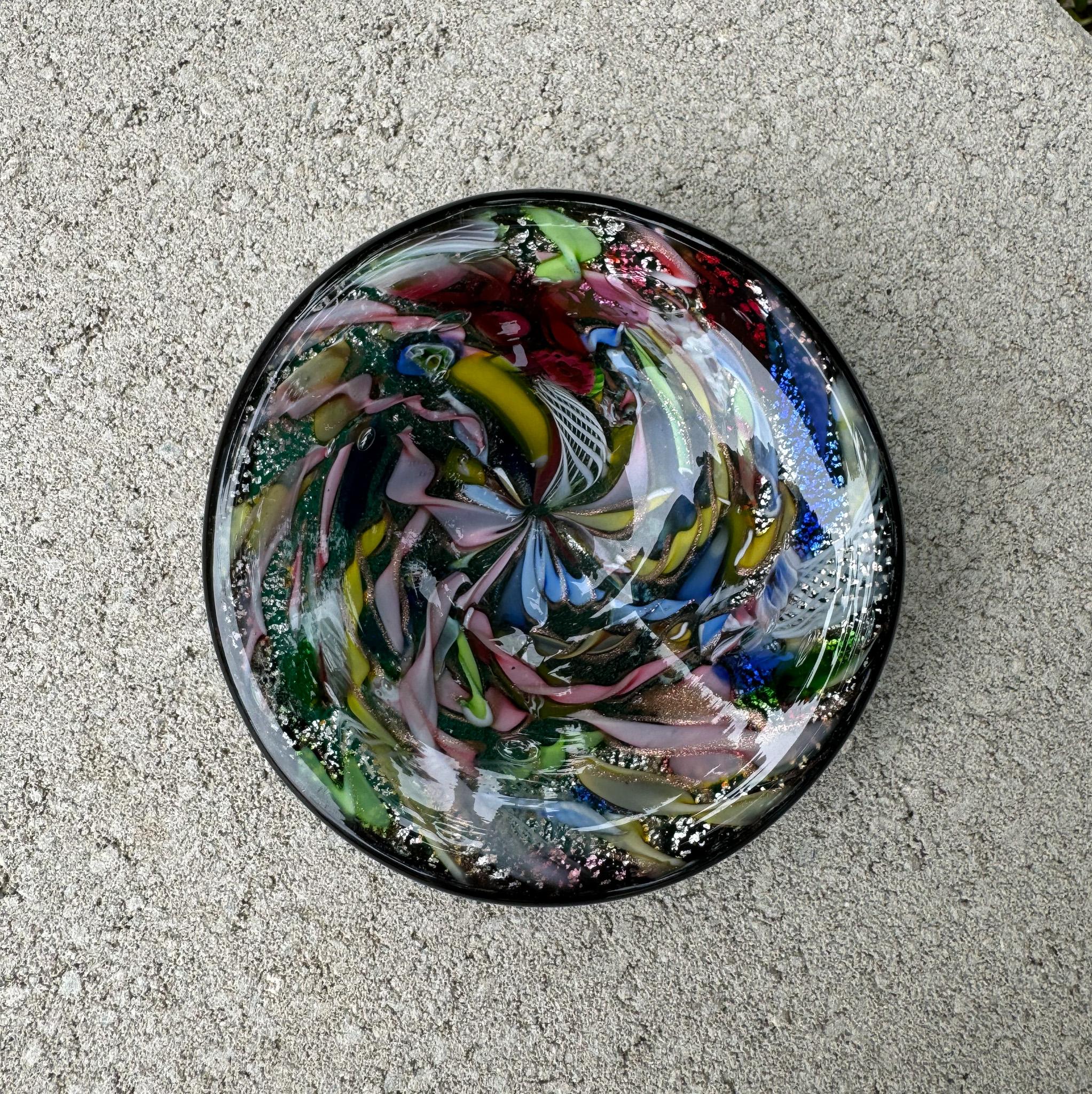 XX secolo Ciotola in vetro artistico di Murano Tutti-Frutti, Italia, C.C. 1960 in vendita