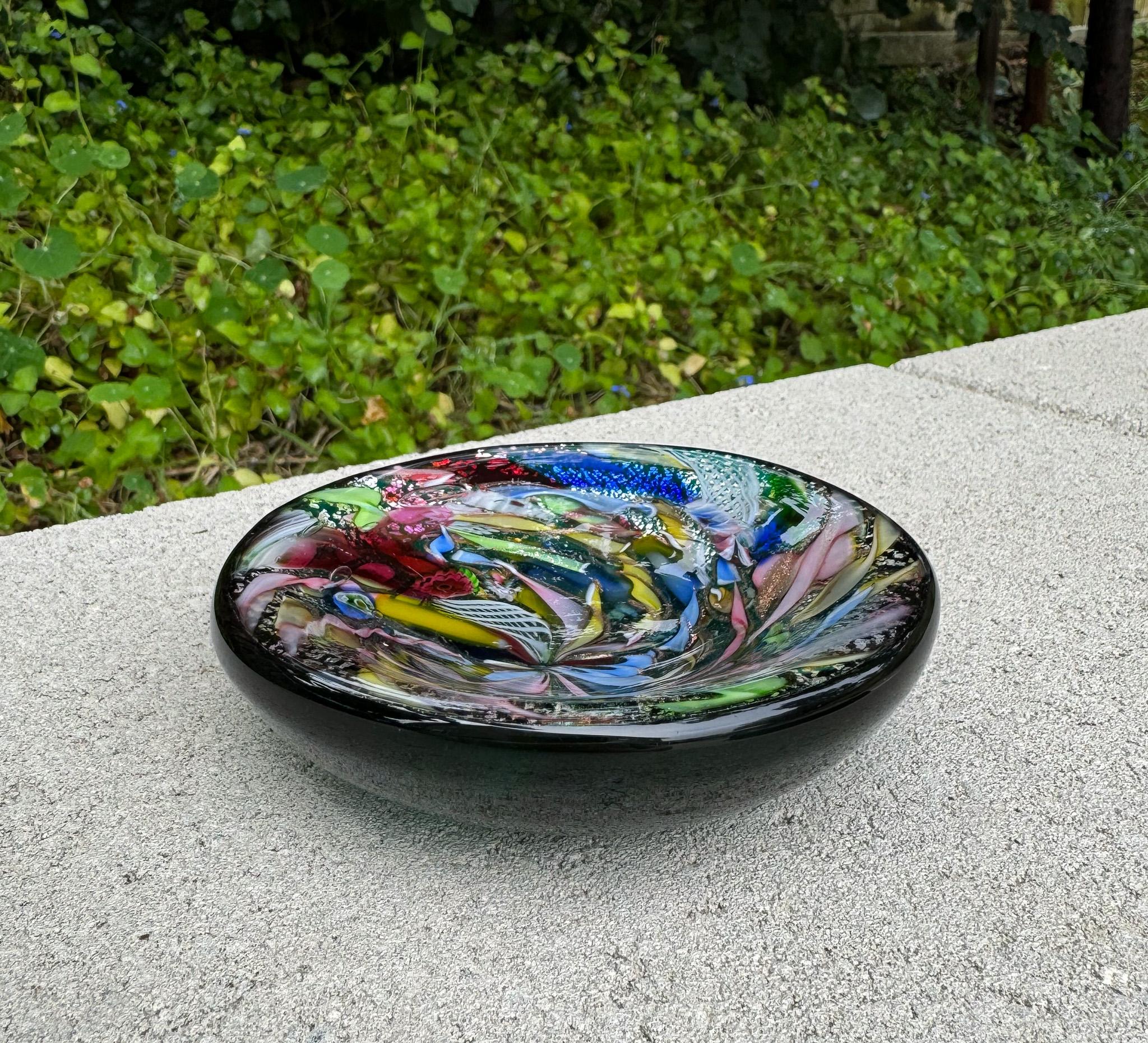 Vetro artistico Ciotola in vetro artistico di Murano Tutti-Frutti, Italia, C.C. 1960 in vendita