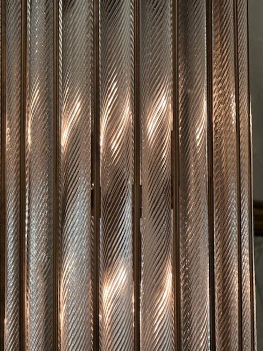 Contemporary Murano Twist Glass Lanterns For Sale