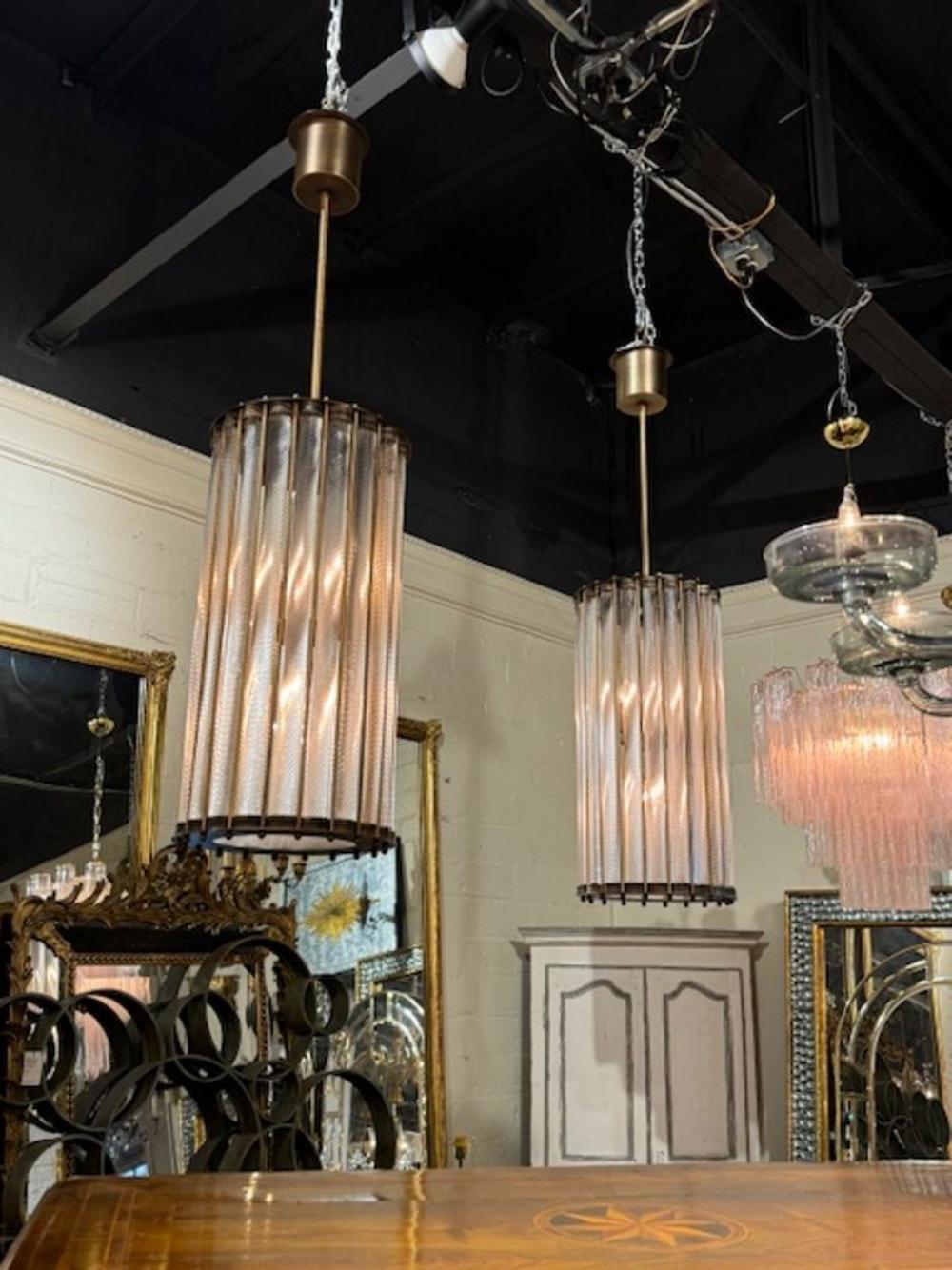 Murano Twist Glass Lanterns For Sale 3