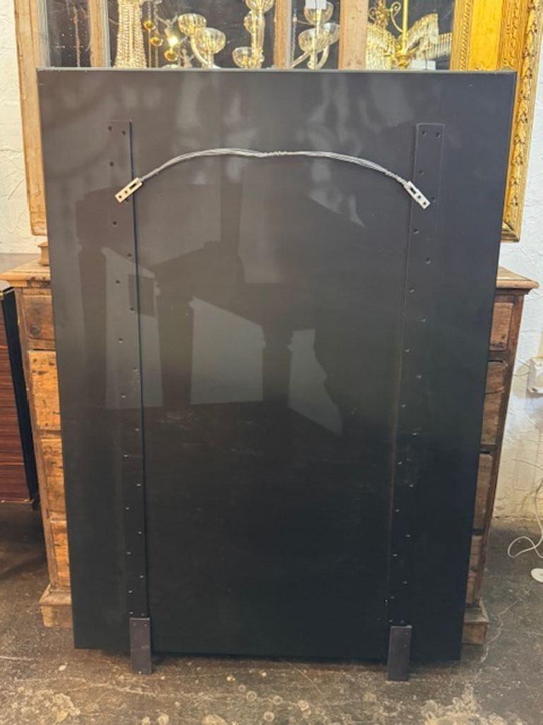 Murano Twist Glass Rod Mirror For Sale 1