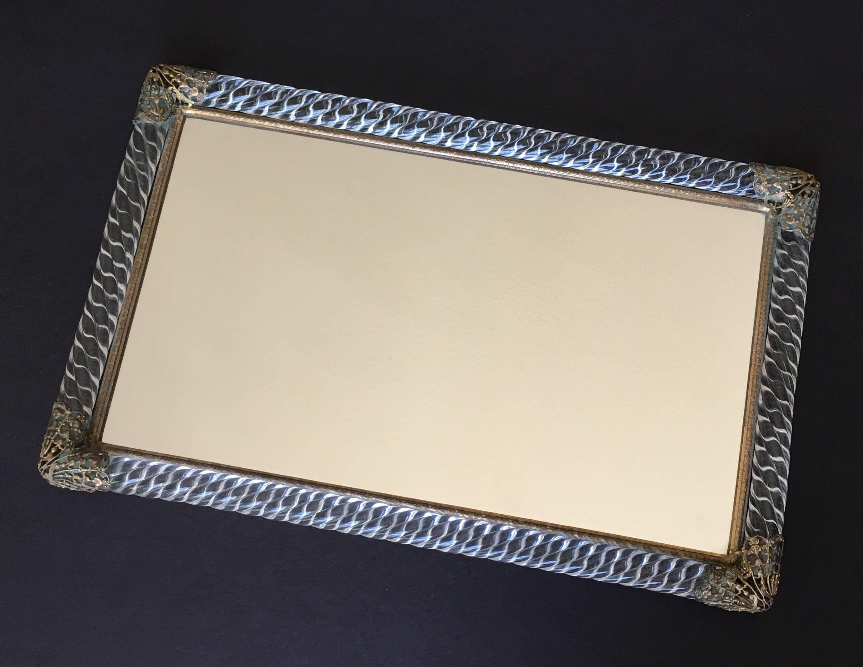 murano glass tray