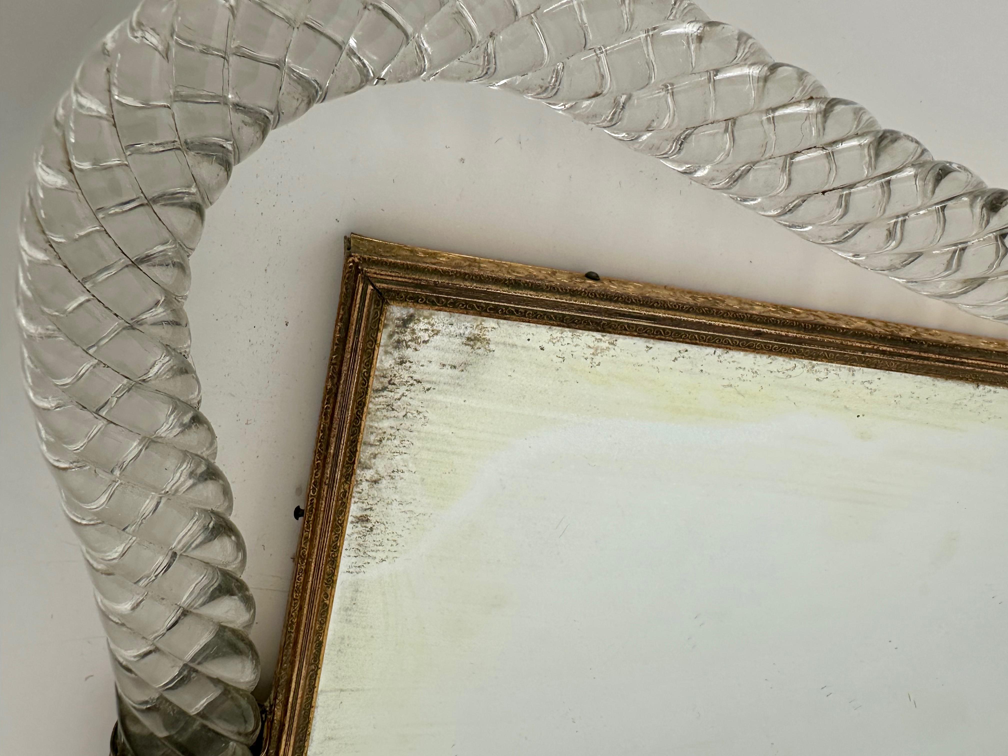 Murano Twisted Rope Glass Vanity Tray 5