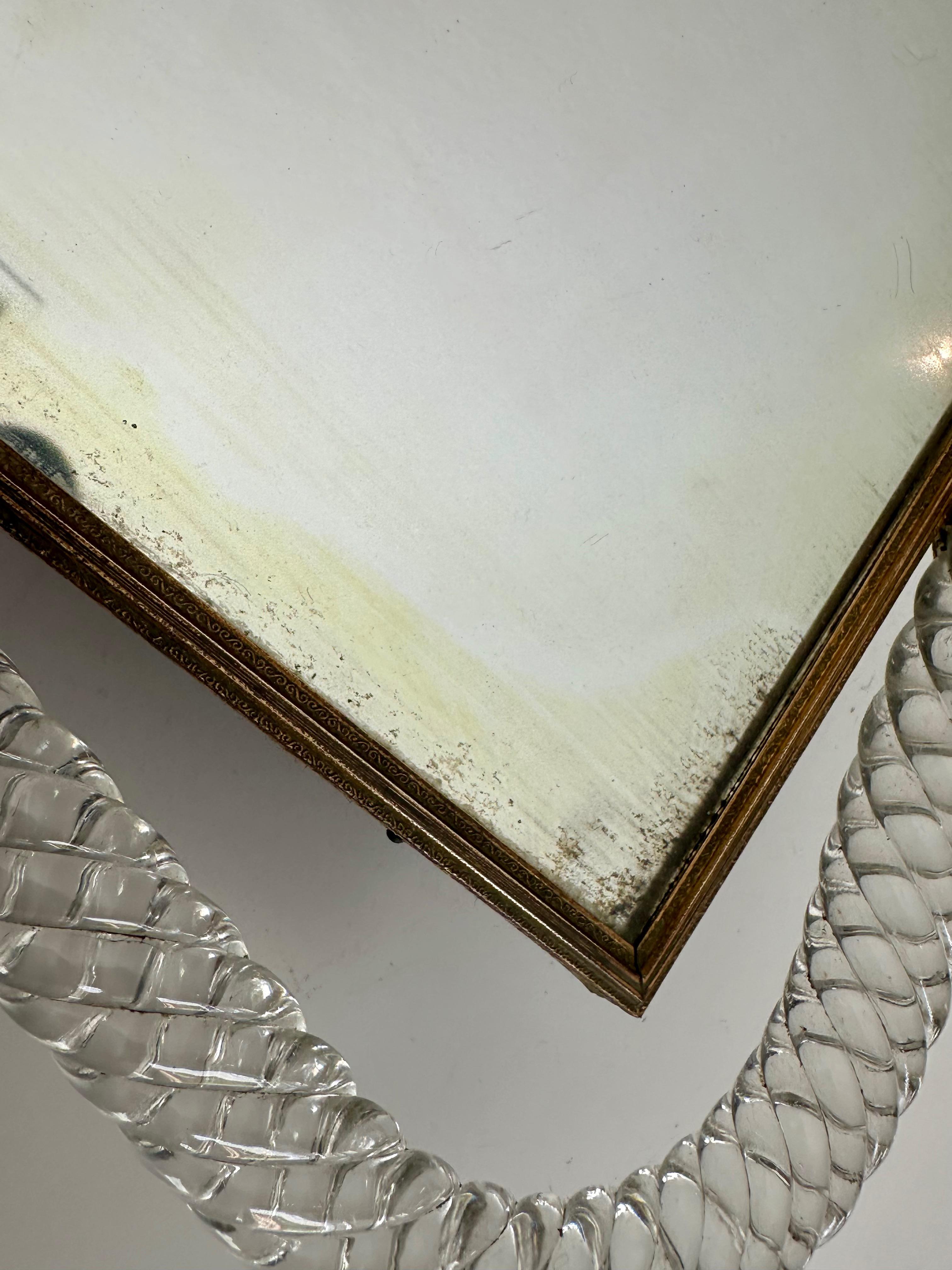 Murano Twisted Rope Glass Vanity Tray 6
