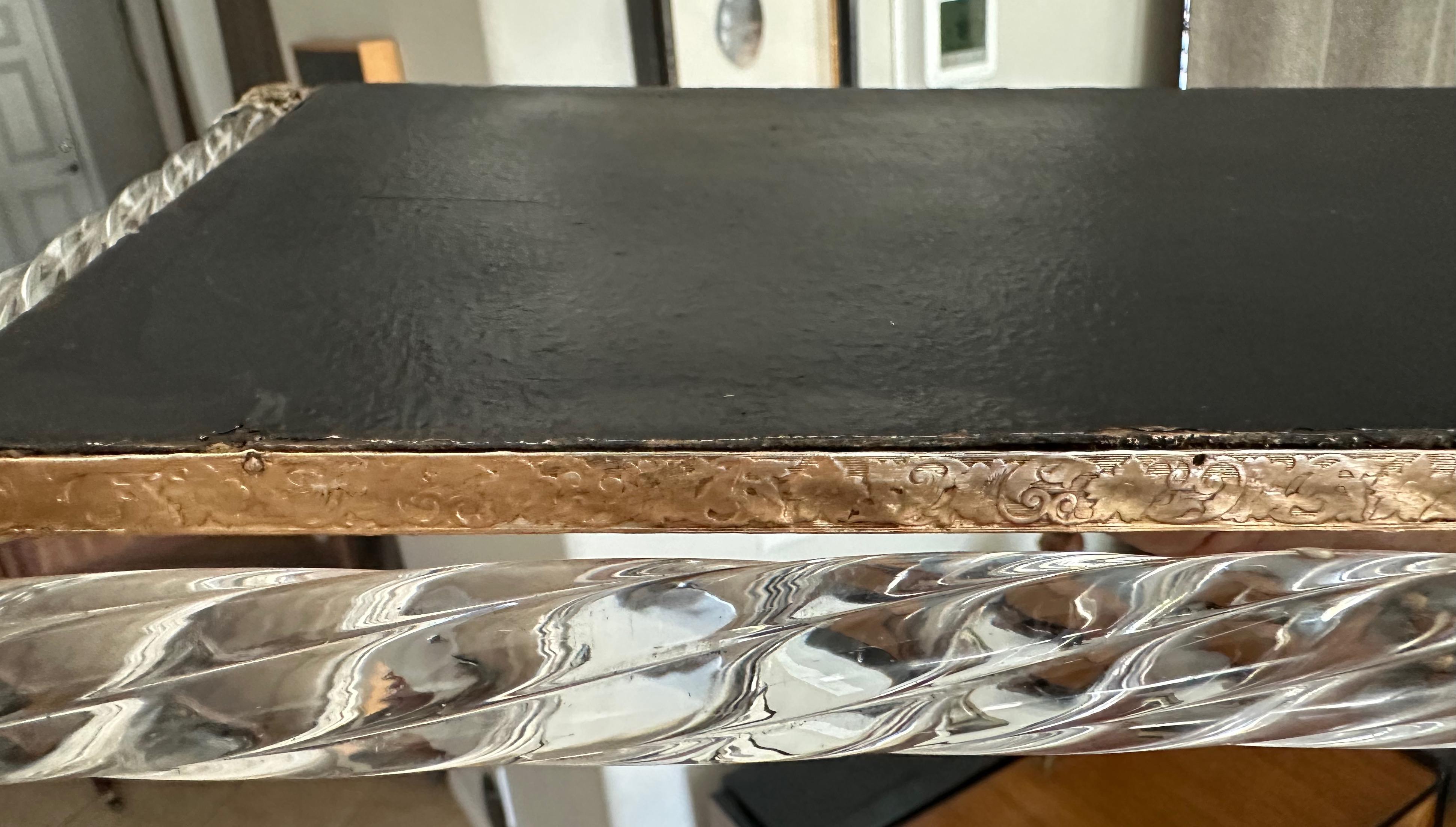 Plateau de toilette en verre à corde torsadée de Murano en vente 6