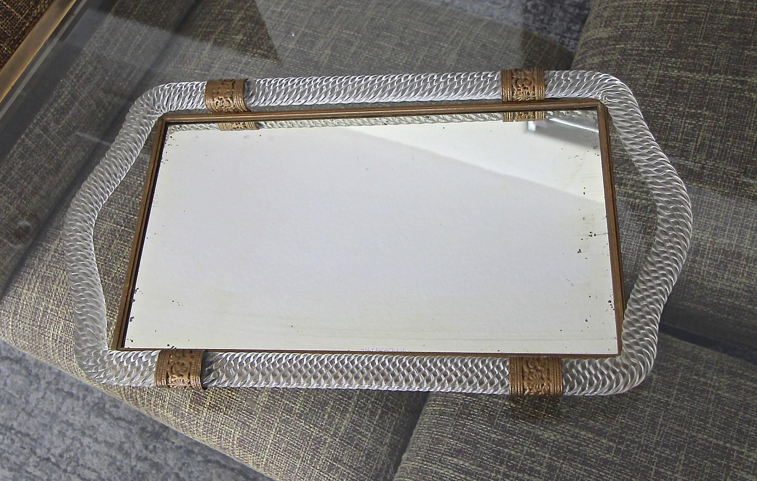 murano glass tray