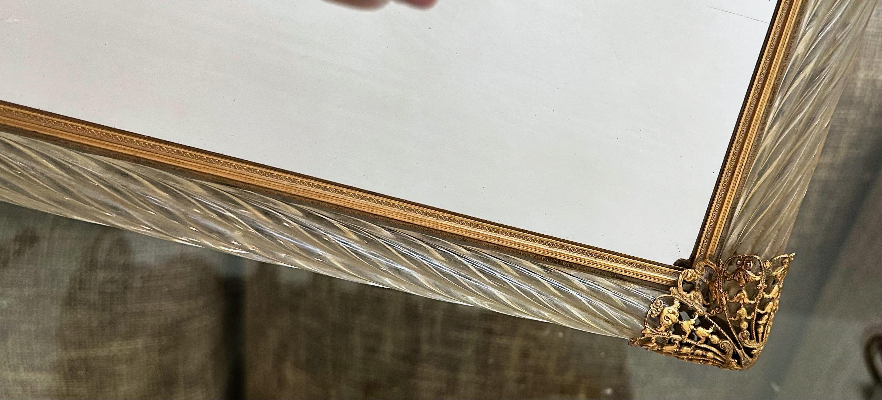 Murano Twisted Rope Glass Vanity Tray 3