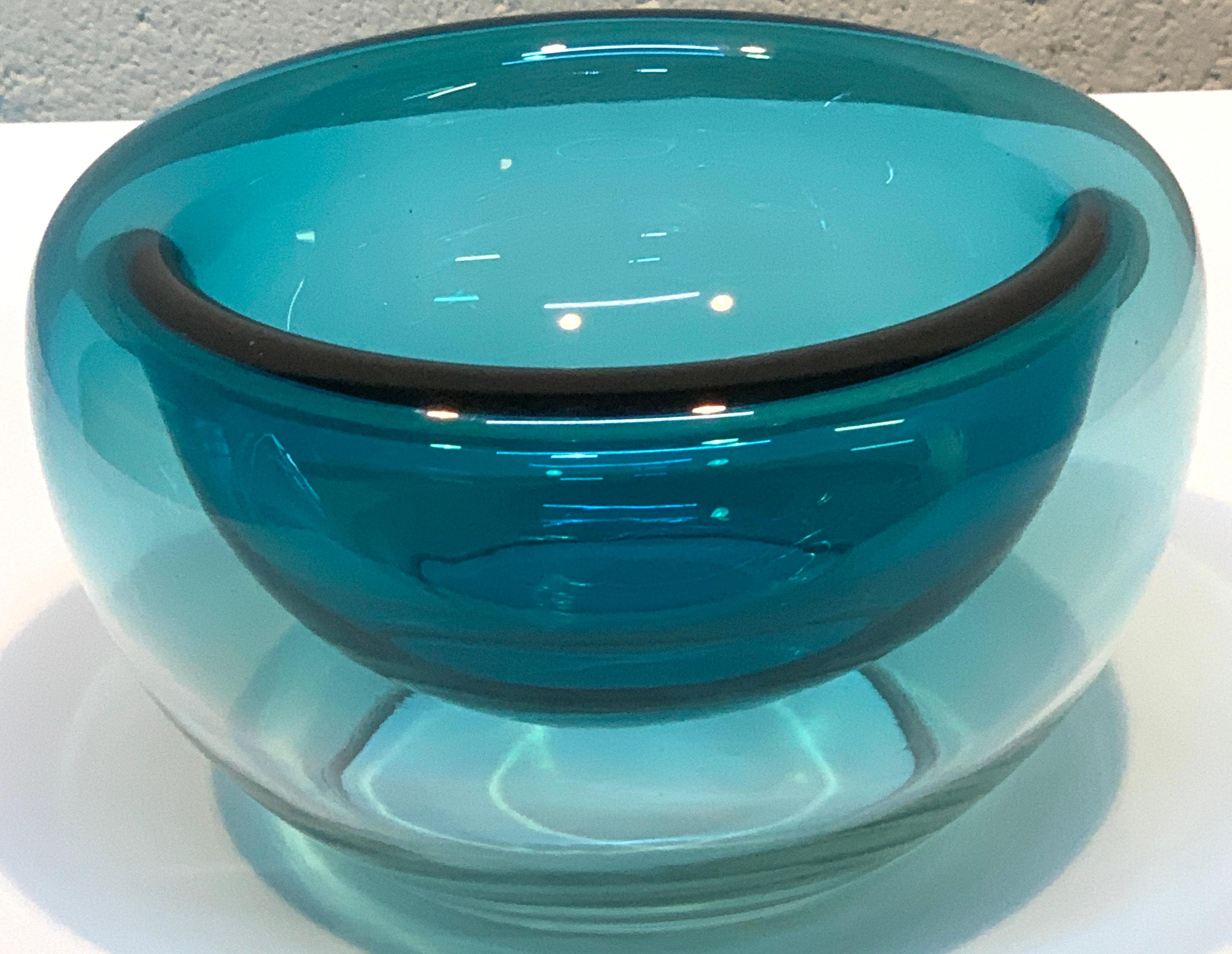 Murano Two Color Bowl, in the Style of Charles Pfister for Knoll, Smaller 3