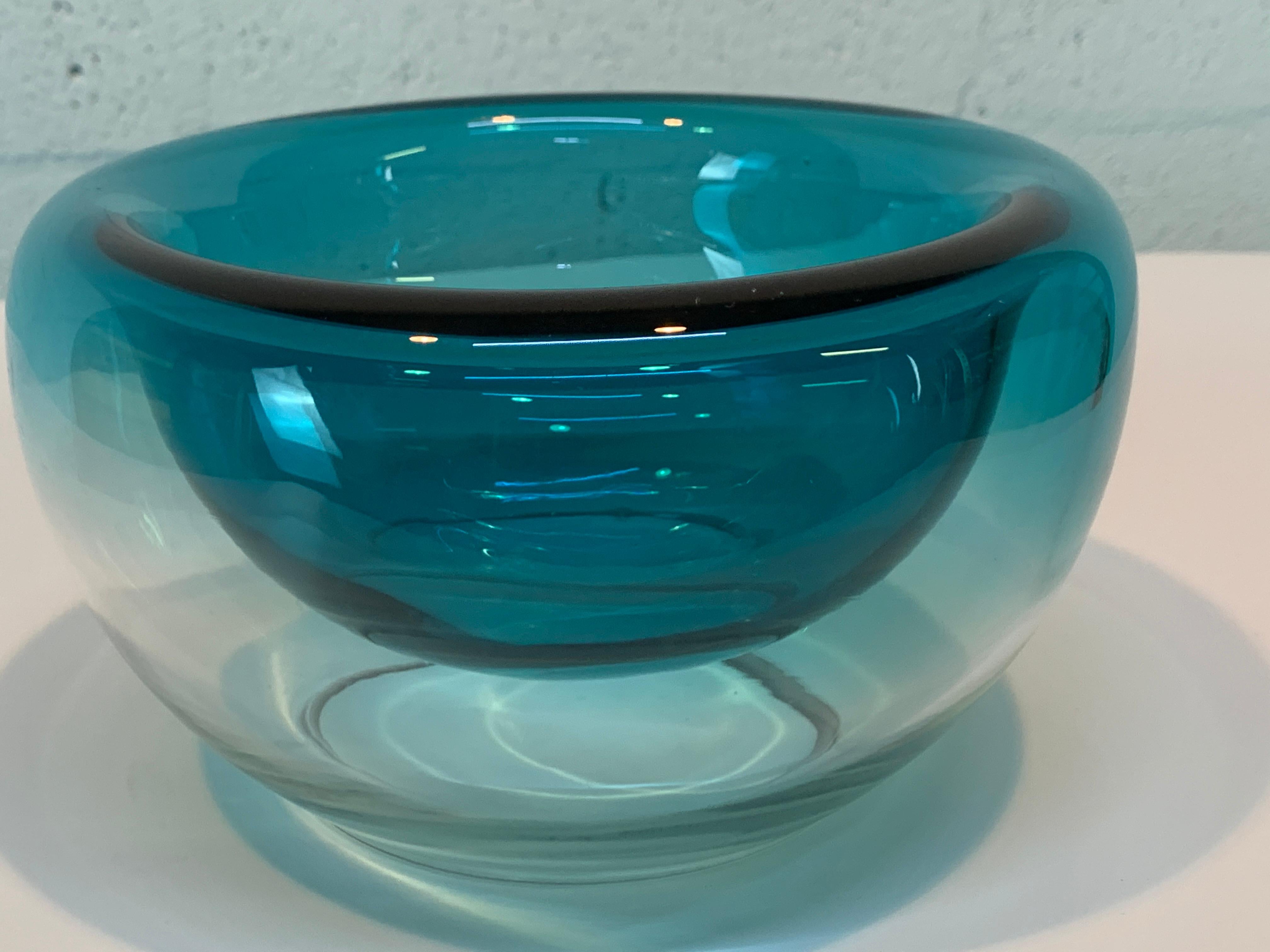 Murano Two Color Bowl, in the Style of Charles Pfister for Knoll, Smaller For Sale 1