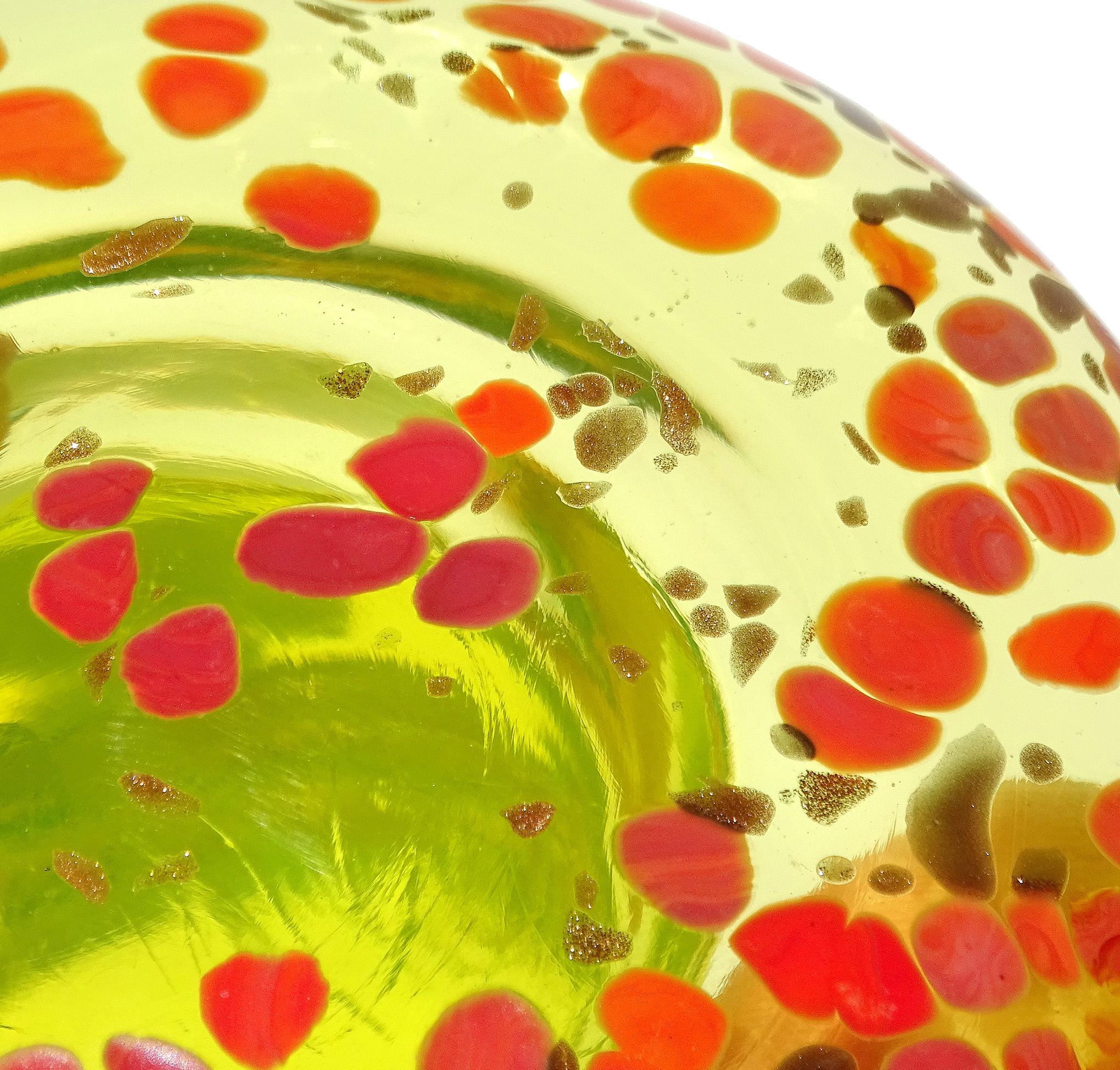 Murano Uran Glow Pilz Fliegenpilz Italienische Kunst Glas Briefbeschwerer Skulptur im Angebot 2