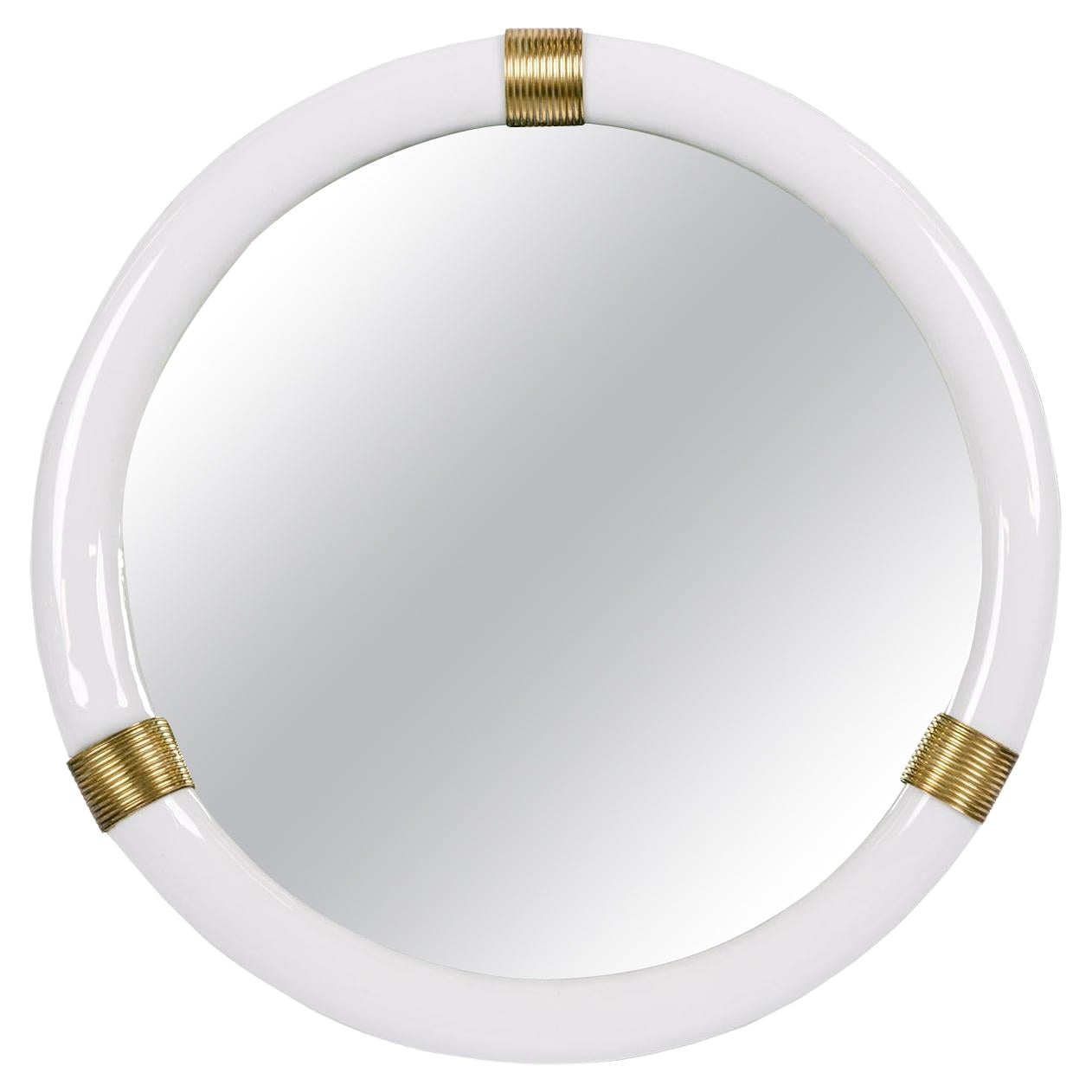 Murano Vanity and or Wall Mirror Attributed to Venini