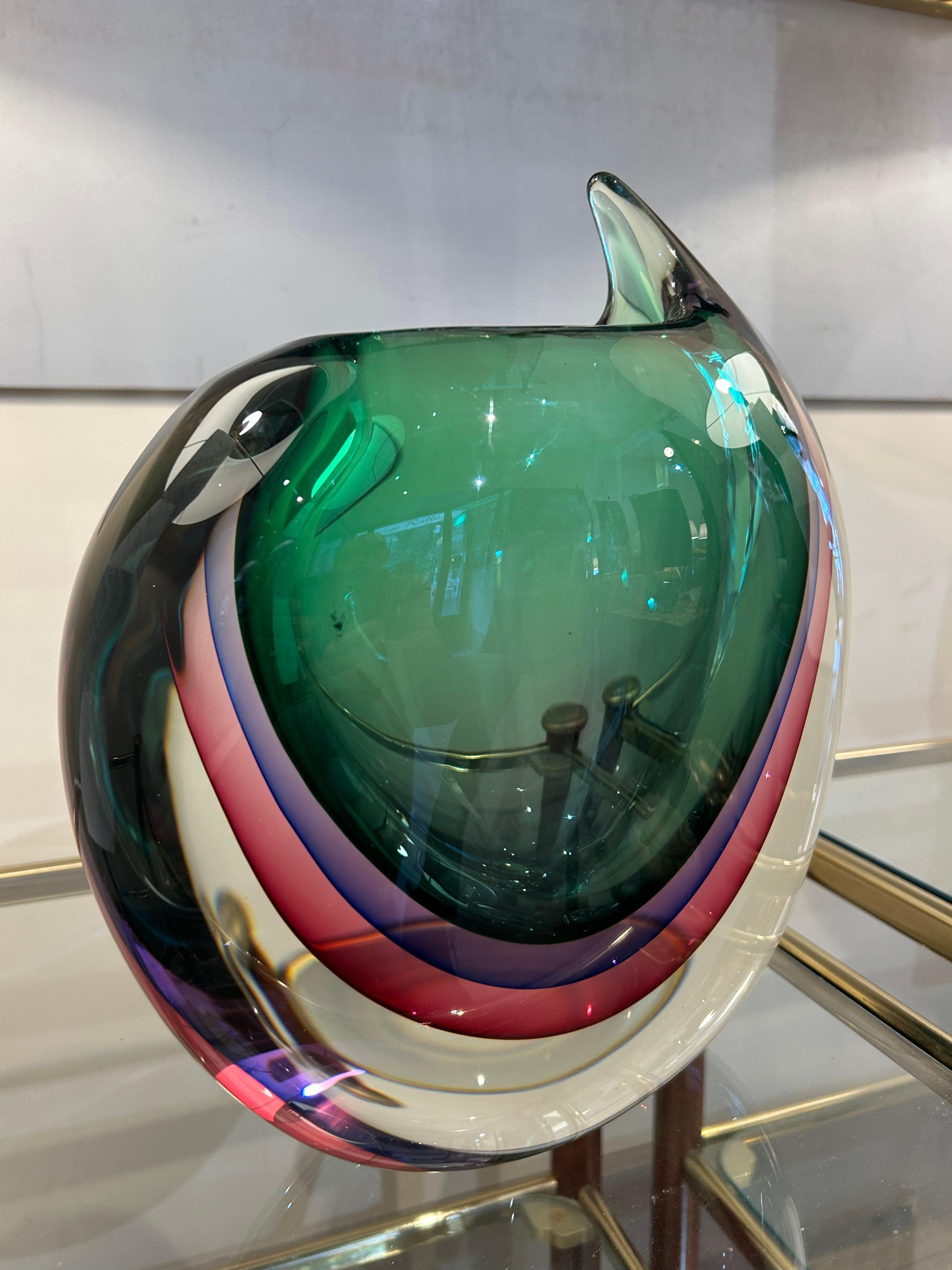 Vase d'art de Murano, Sommerso, 1960 en vente 6