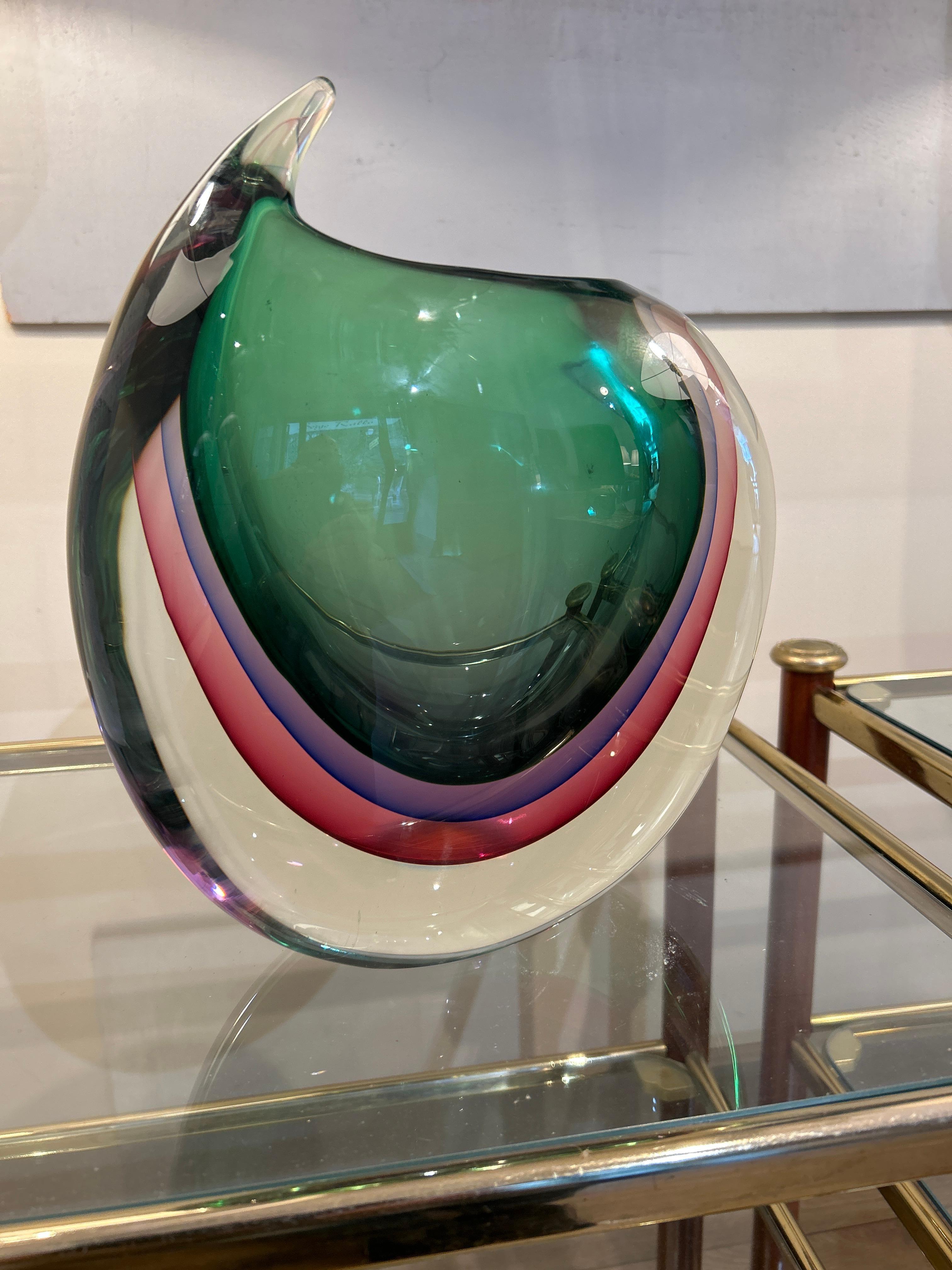 Vase d'art de Murano, Sommerso, 1960 en vente 8