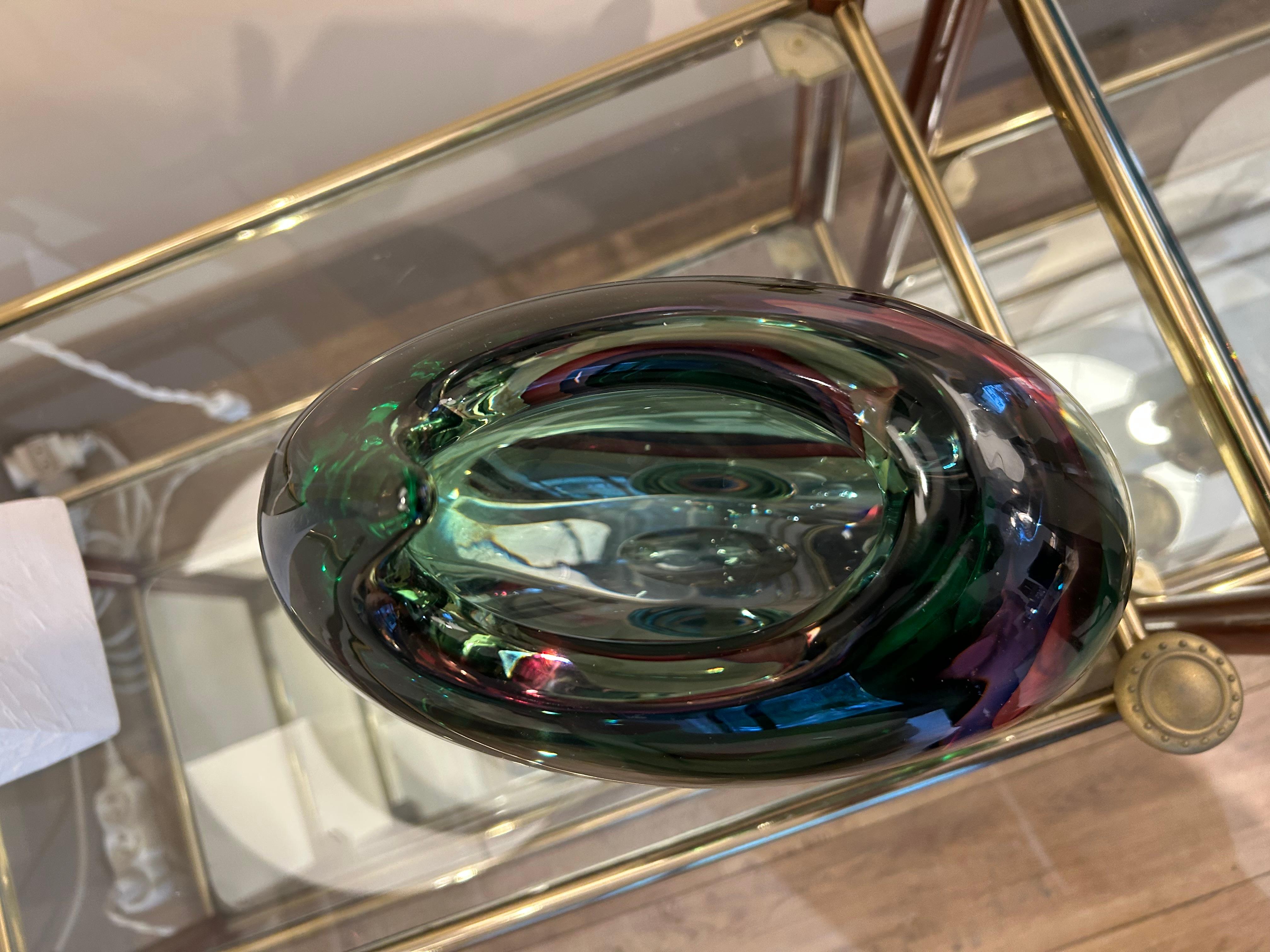 Mid-Century Modern Vase d'art de Murano, Sommerso, 1960 en vente