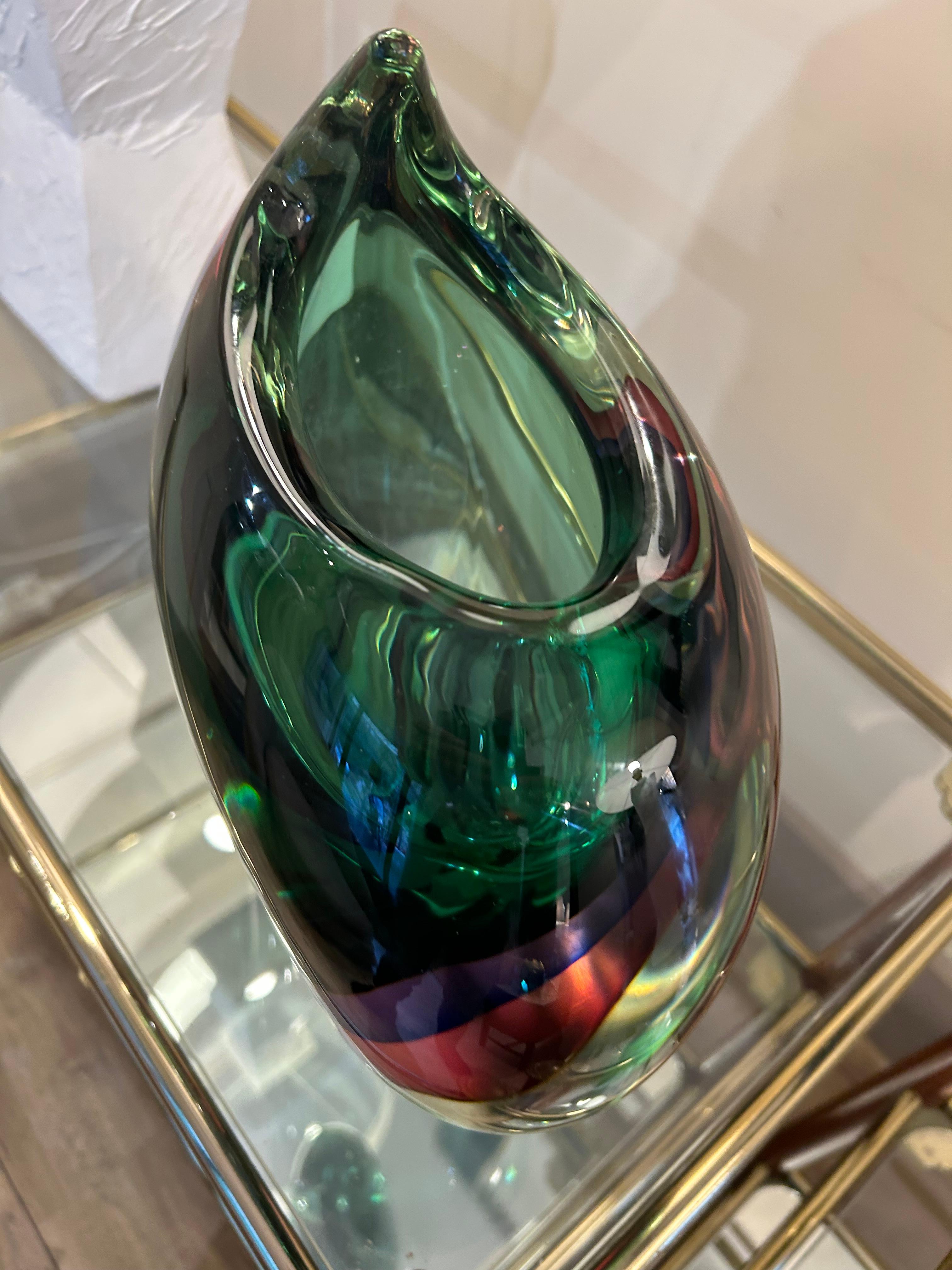 Vase d'art de Murano, Sommerso, 1960 en vente 2