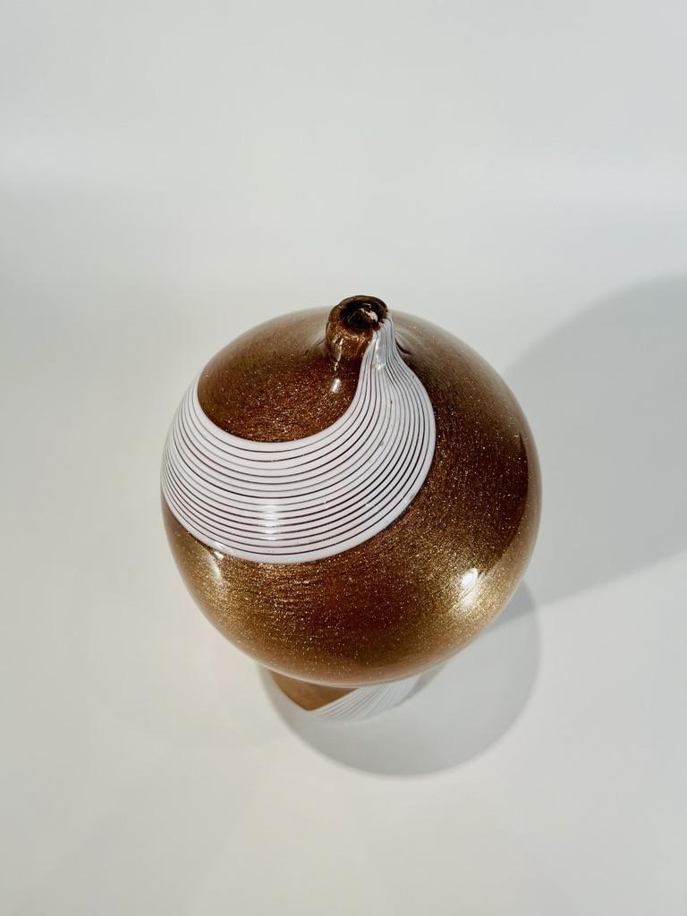Murano-Vase von Dino Martens für Aureliano Toso um 1952 (Internationaler Stil) im Angebot