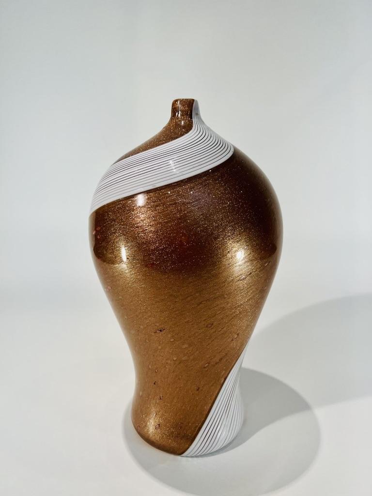 Murano-Vase von Dino Martens für Aureliano Toso um 1952 im Zustand „Gut“ im Angebot in Rio De Janeiro, RJ