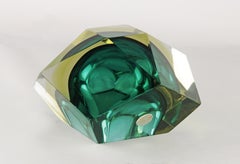 Murano Vase 'Diamond' Ashtray Light Blue