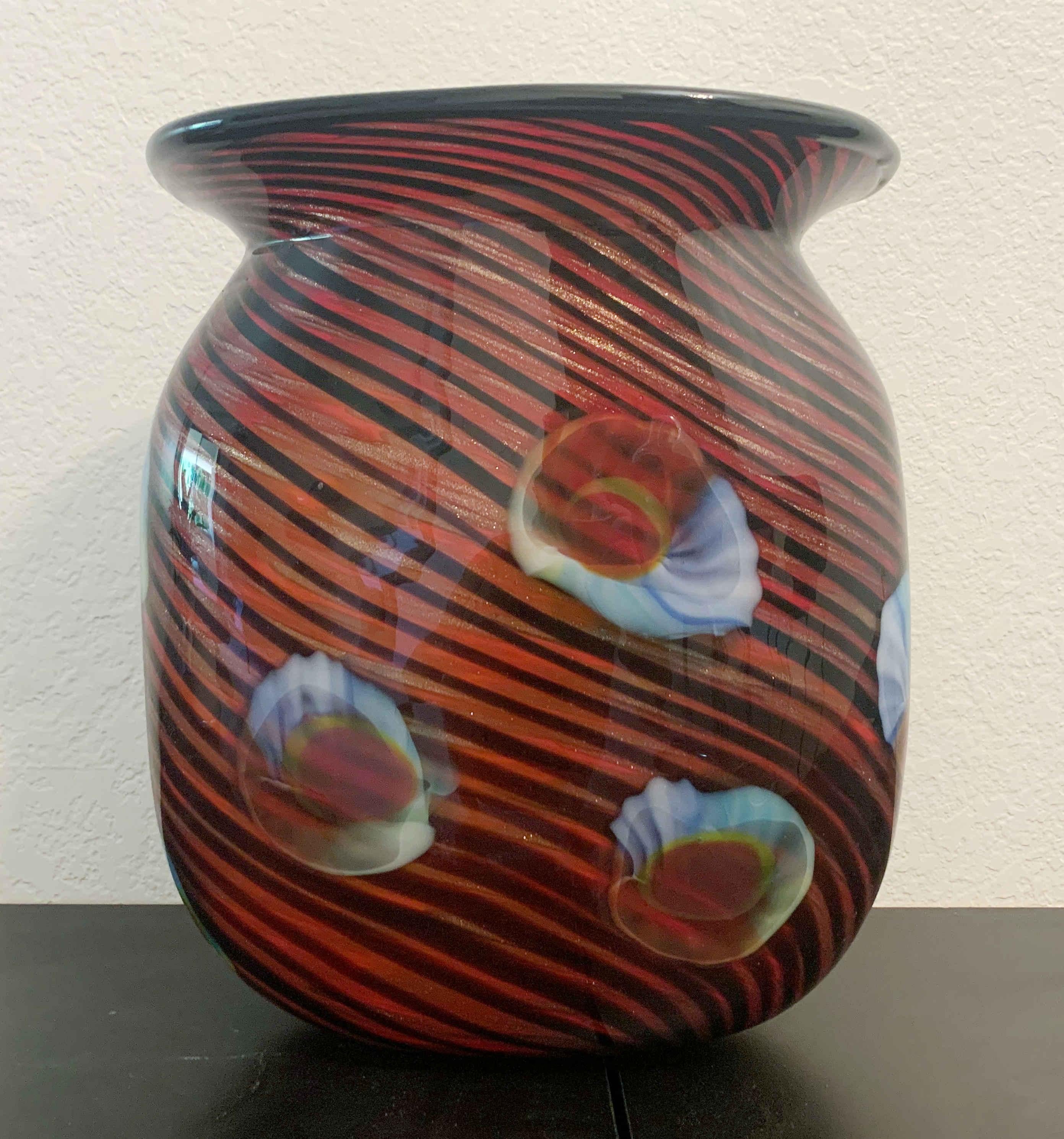 Murano-Vase (Moderne der Mitte des Jahrhunderts) im Angebot